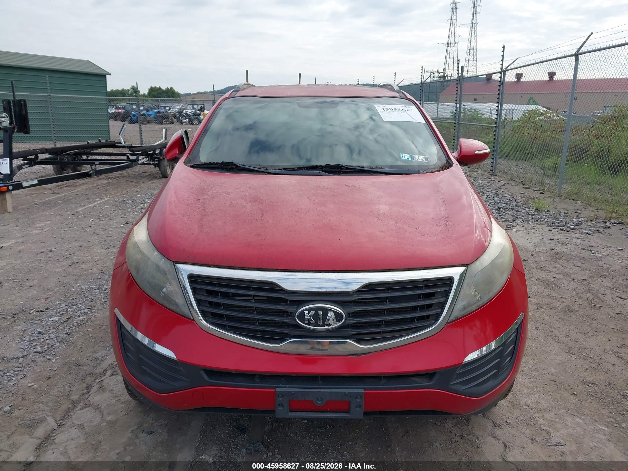 2012 Kia Sportage Lx Red vin: KNDPBCA29C7207167