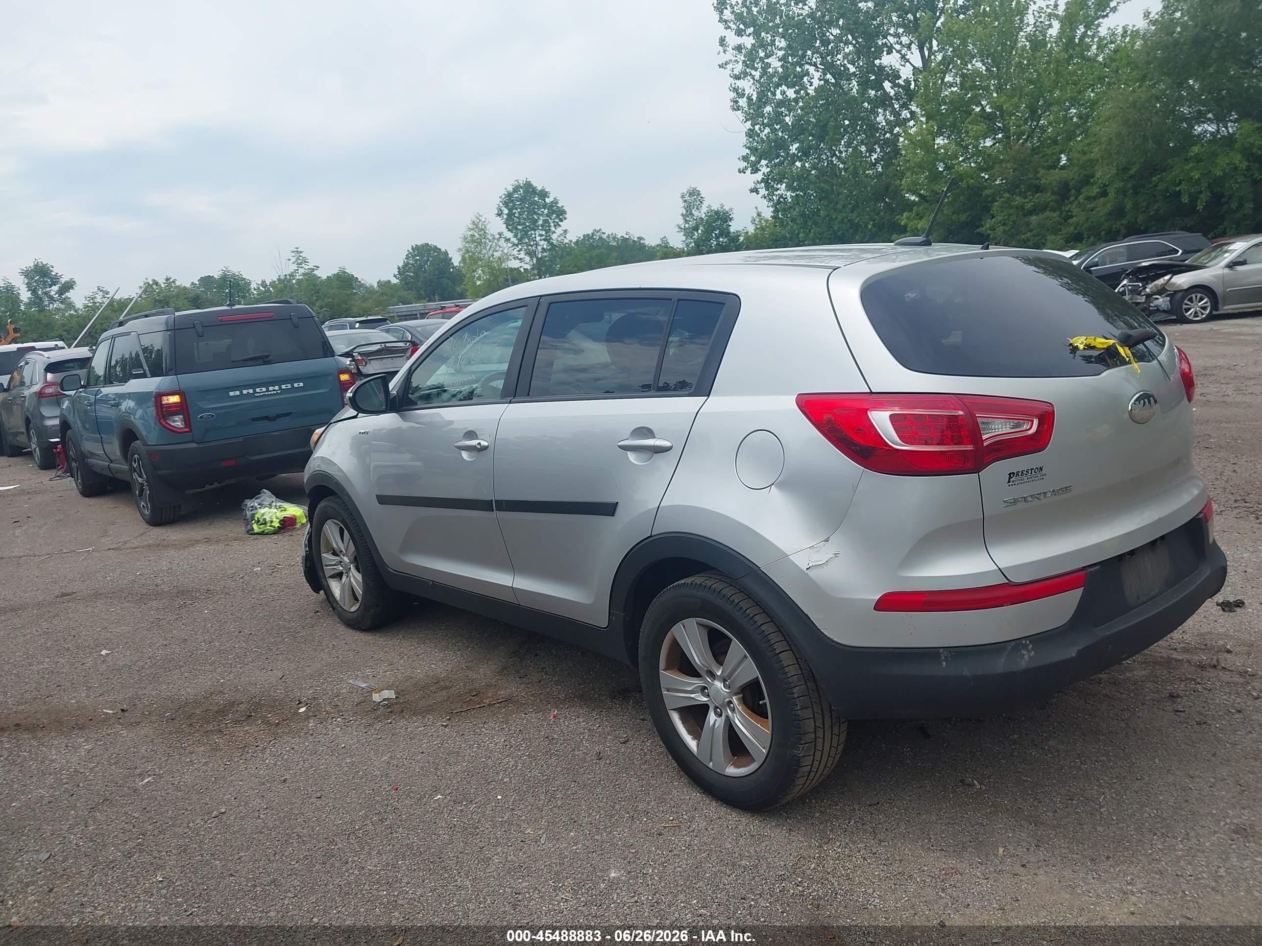 2013 Kia Sportage Lx Серебряный vin: KNDPBCA29D7426180