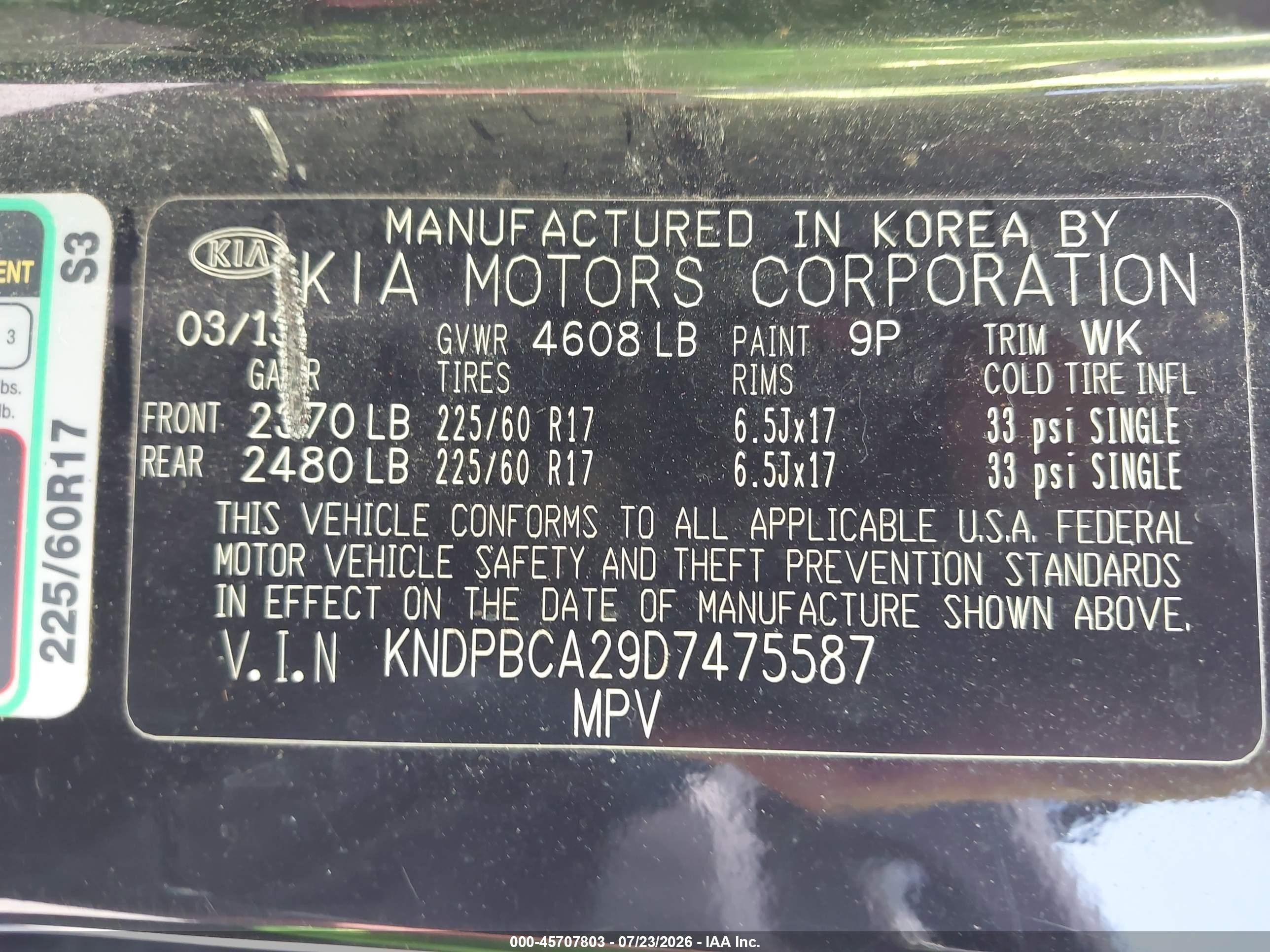 2013 Kia Sportage Lx Black vin: KNDPBCA29D7475587