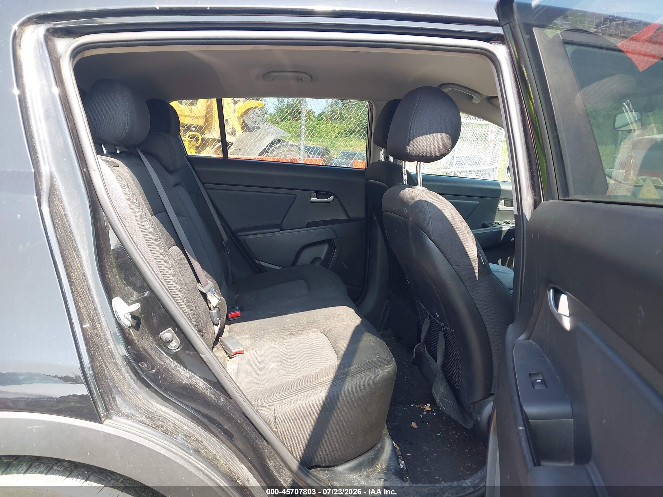 2013 Kia Sportage Lx Black vin: KNDPBCA29D7475587