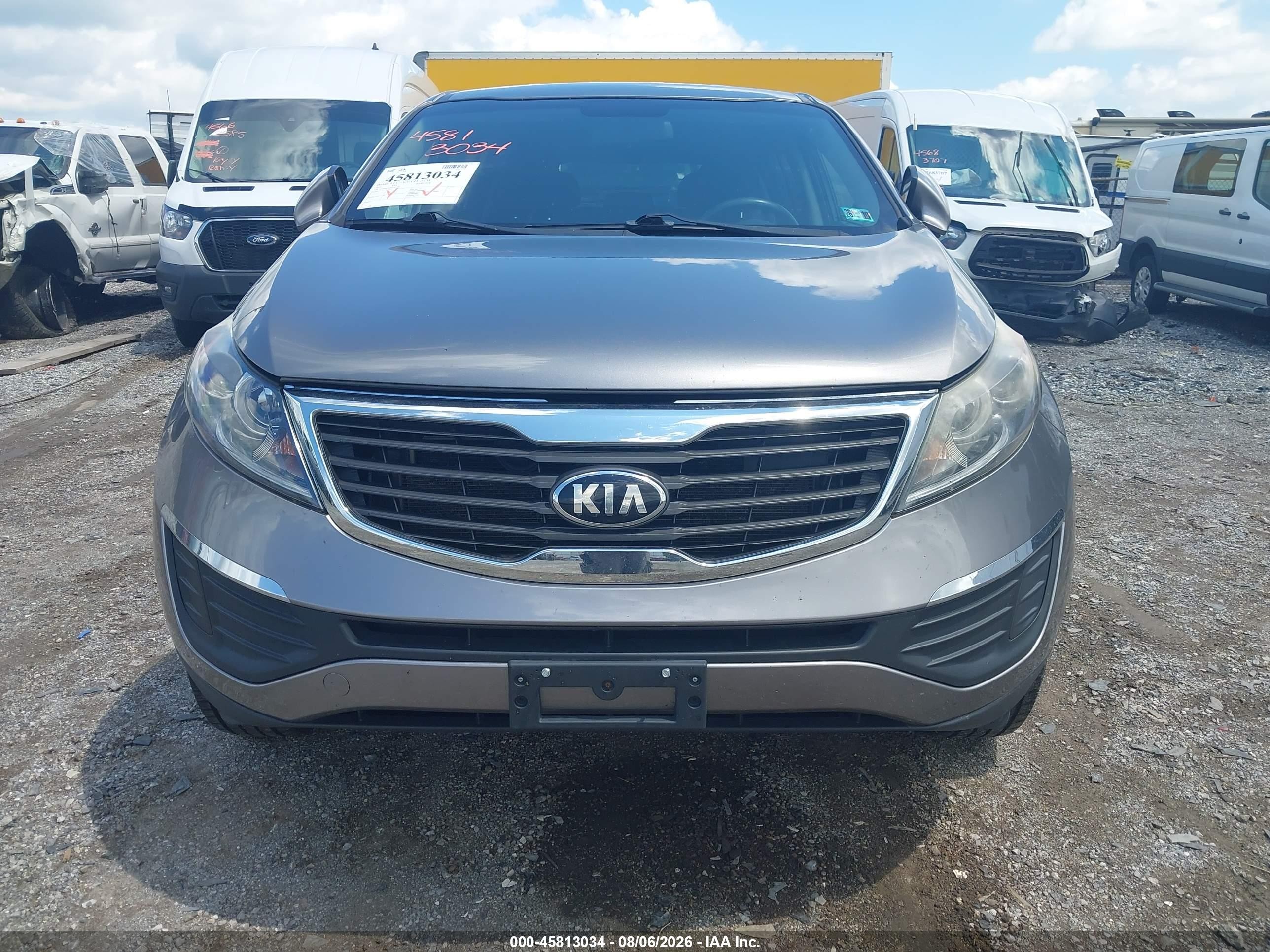 2013 Kia Sportage Lx Gray vin: KNDPBCA29D7493586