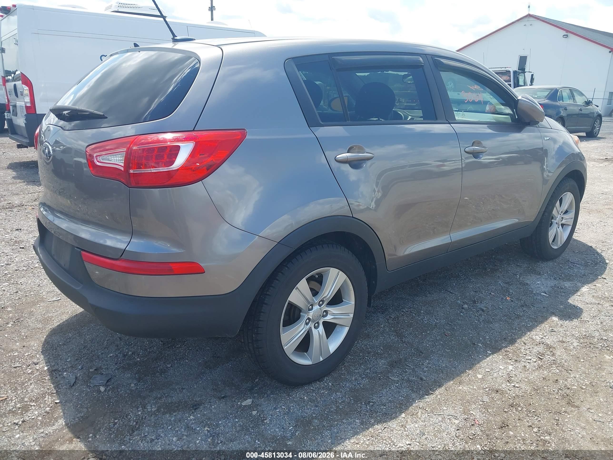 2013 Kia Sportage Lx Gray vin: KNDPBCA29D7493586