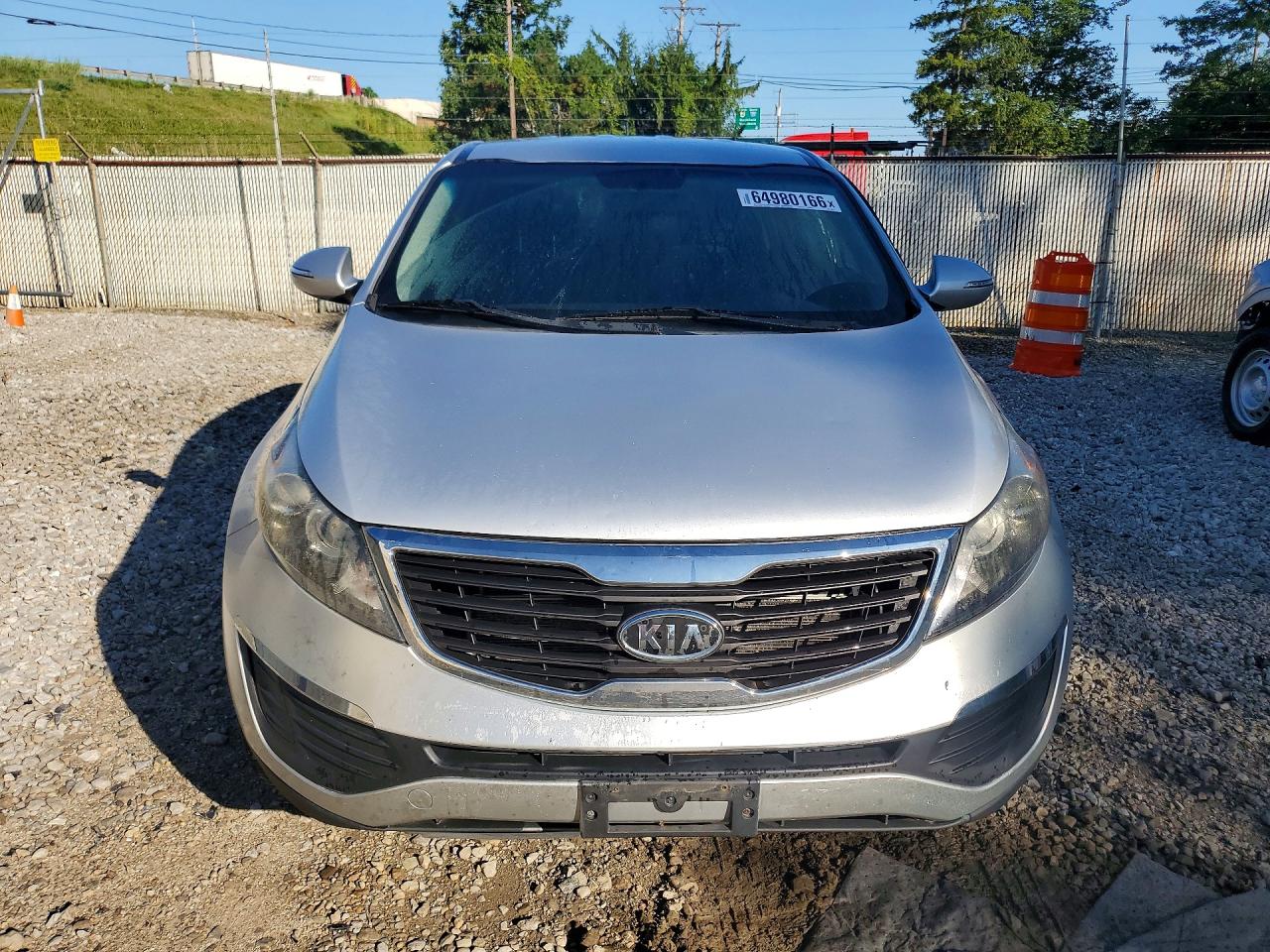 2012 Kia Sportage Lx Silver vin: KNDPBCA2XC7216332