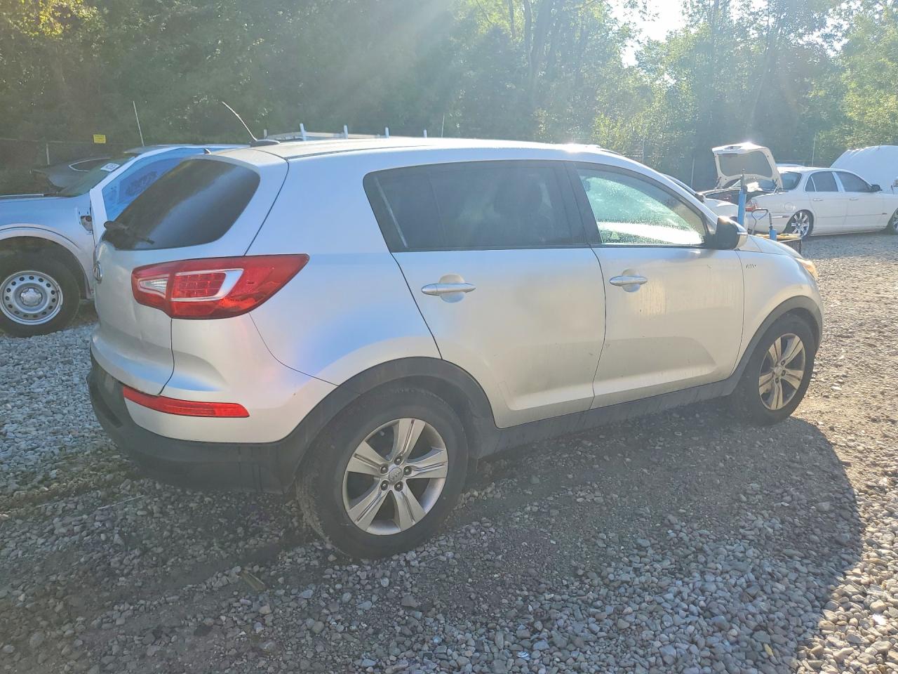 2012 Kia Sportage Lx Silver vin: KNDPBCA2XC7216332