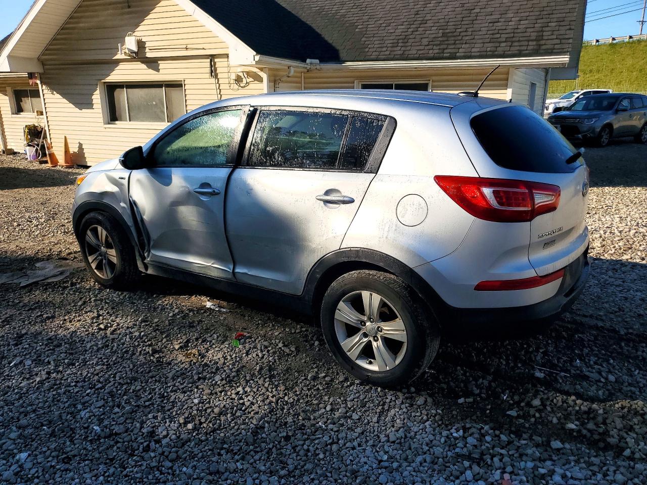 2012 Kia Sportage Lx Silver vin: KNDPBCA2XC7216332