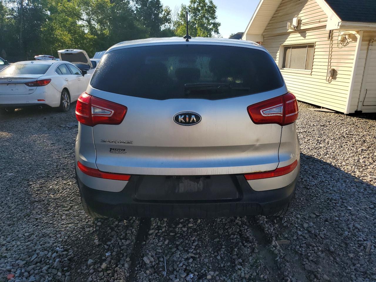 2012 Kia Sportage Lx Silver vin: KNDPBCA2XC7216332
