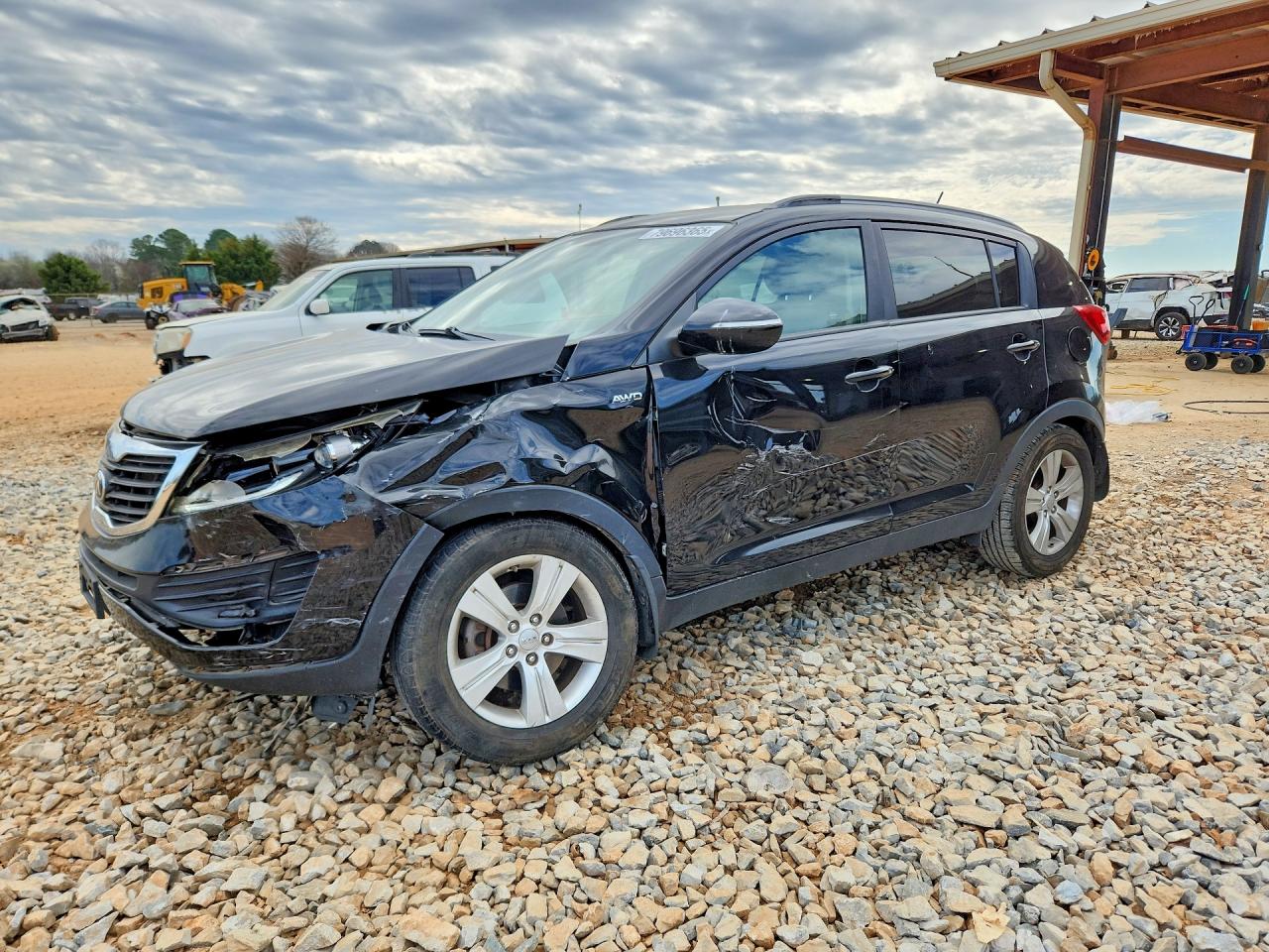 2013 Kia Sportage Lx Black vin: KNDPBCA2XD7476313
