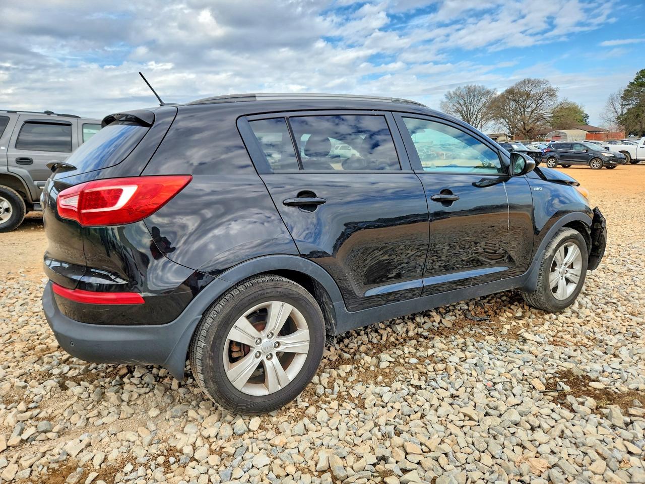 2013 Kia Sportage Lx Black vin: KNDPBCA2XD7476313