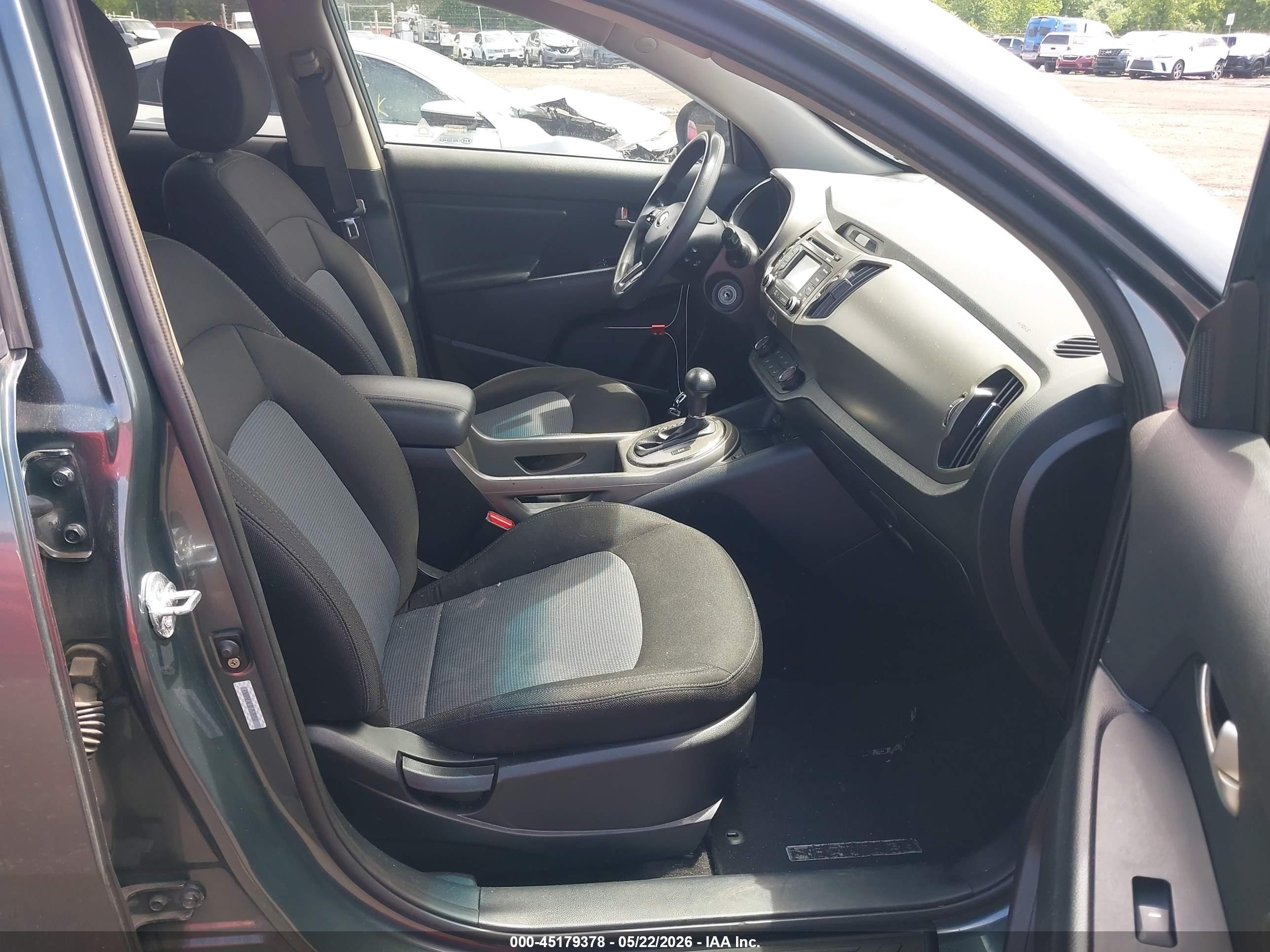 2014 Kia Sportage Lx Gray vin: KNDPBCAC0E7578150