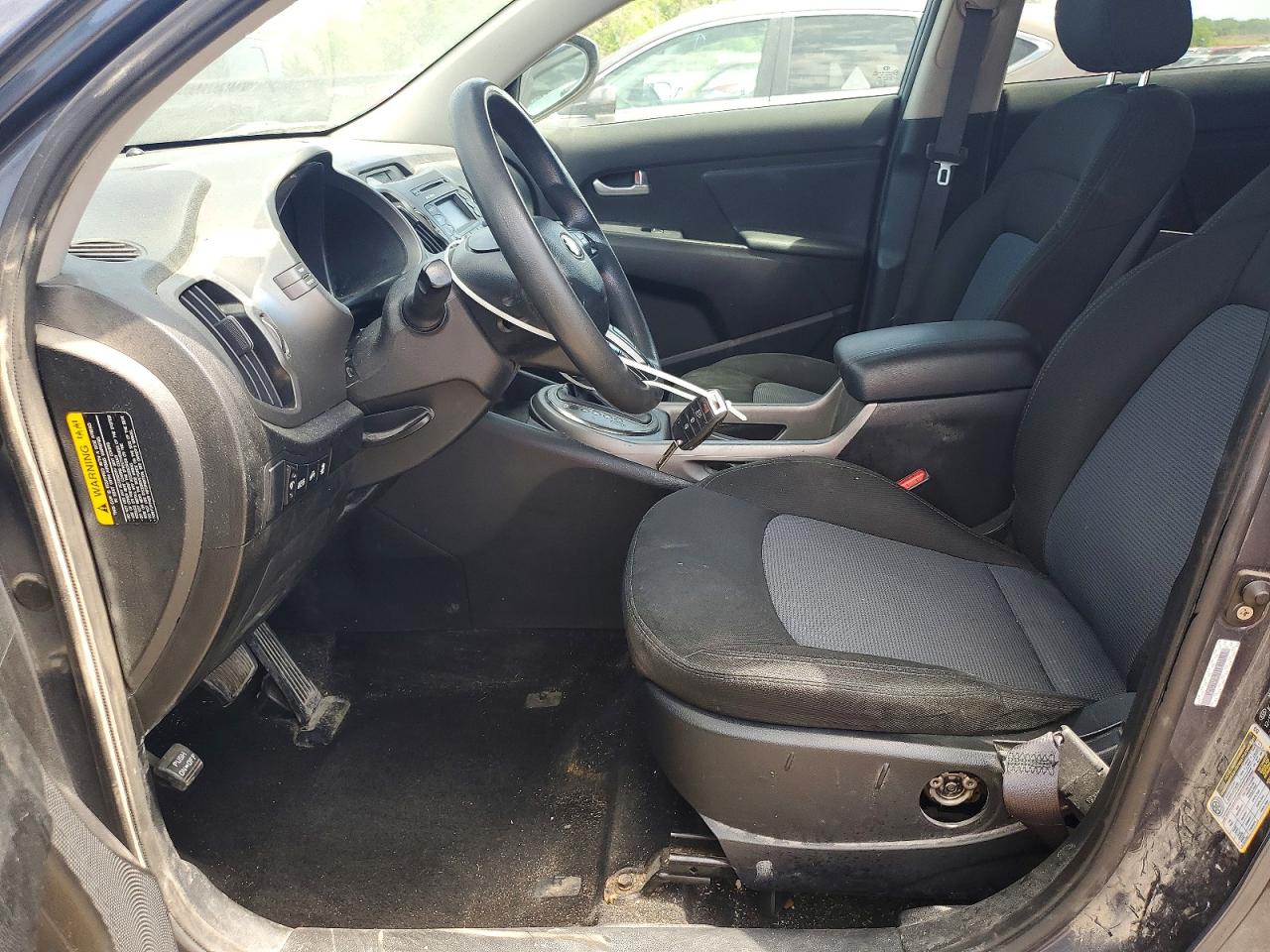 2014 Kia Sportage Lx Gray vin: KNDPBCAC0E7586054
