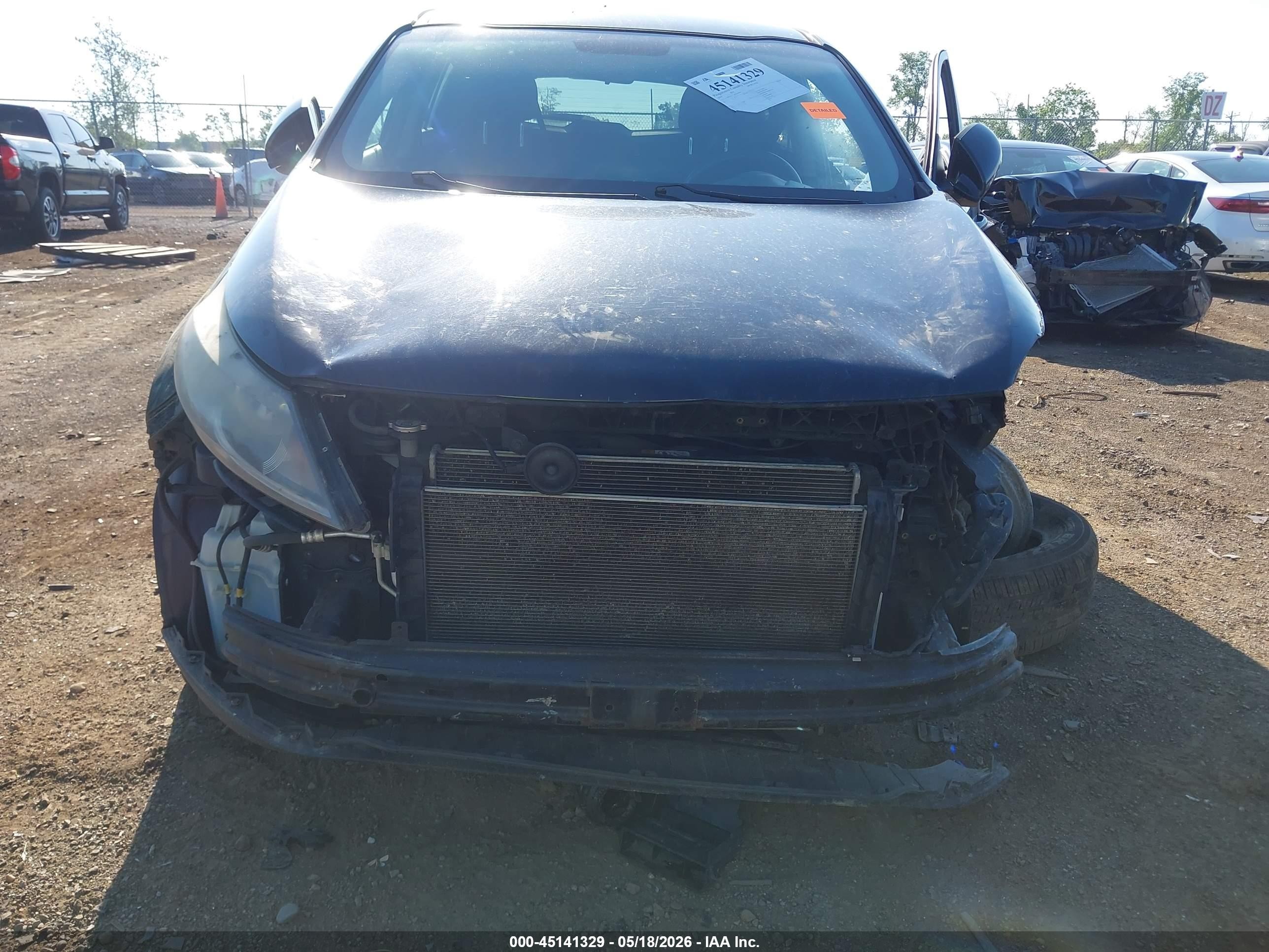 2014 Kia Sportage Lx Черный vin: KNDPBCAC0E7646074