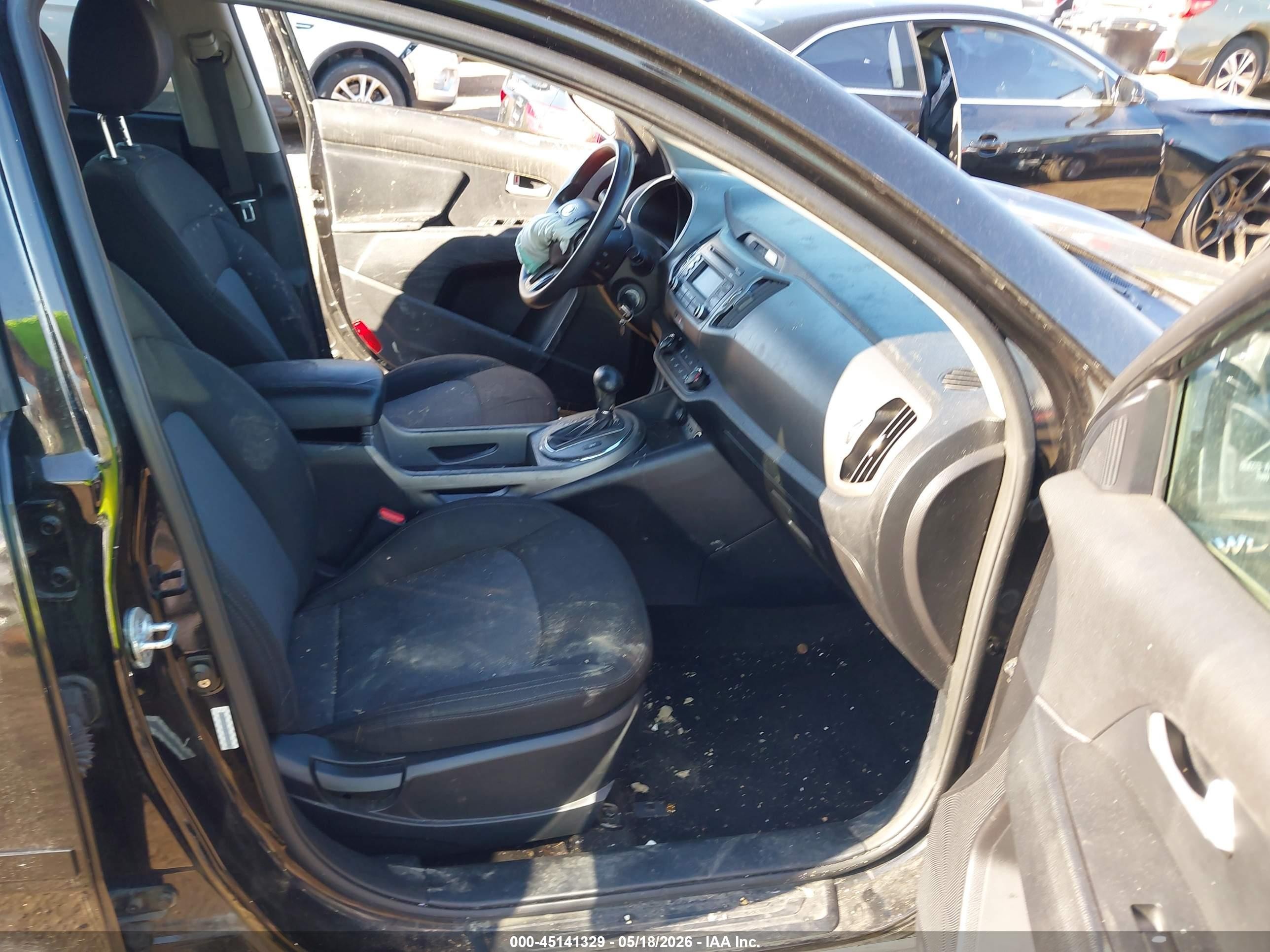 2014 Kia Sportage Lx Черный vin: KNDPBCAC0E7646074