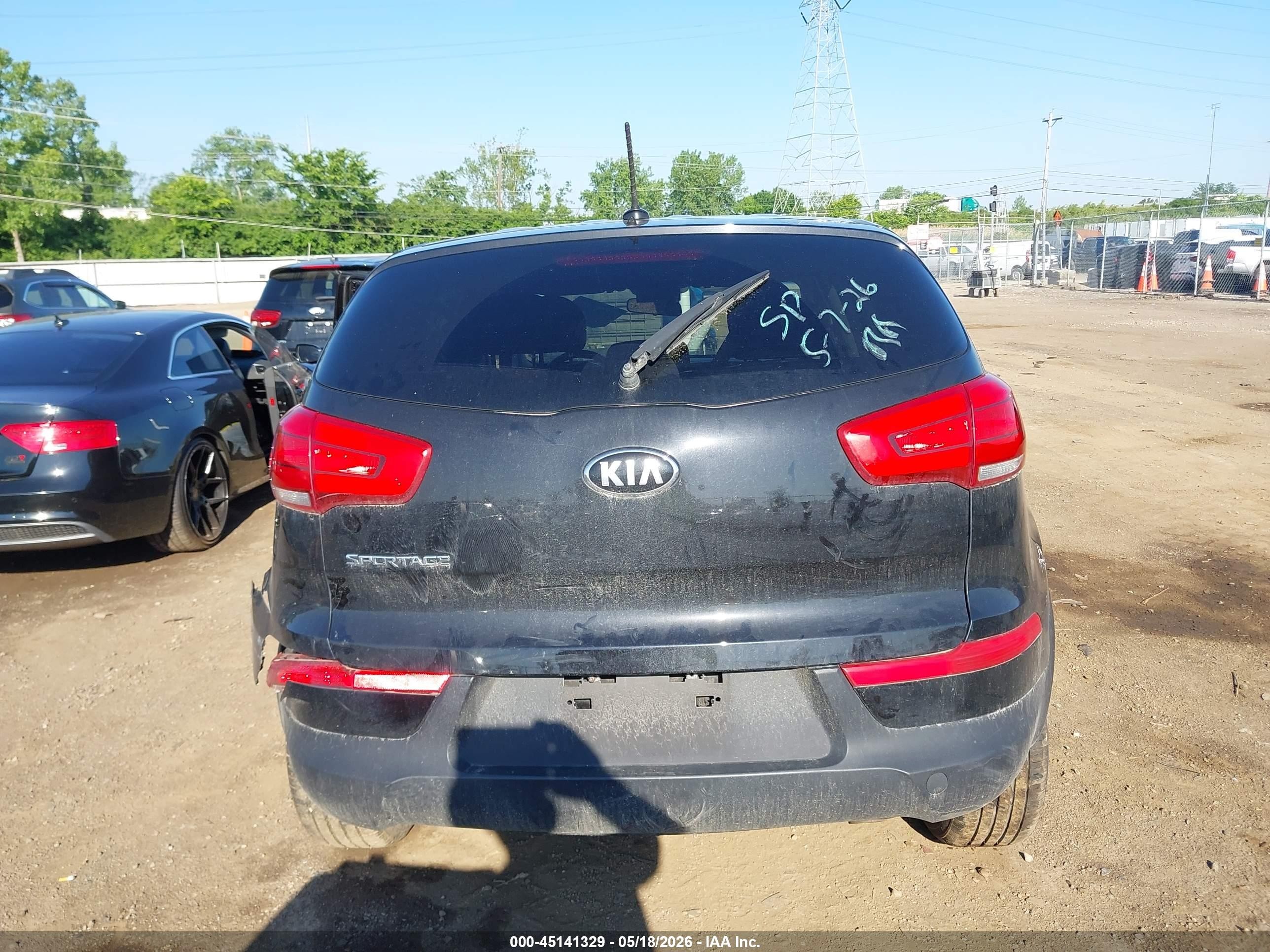 2014 Kia Sportage Lx Черный vin: KNDPBCAC0E7646074