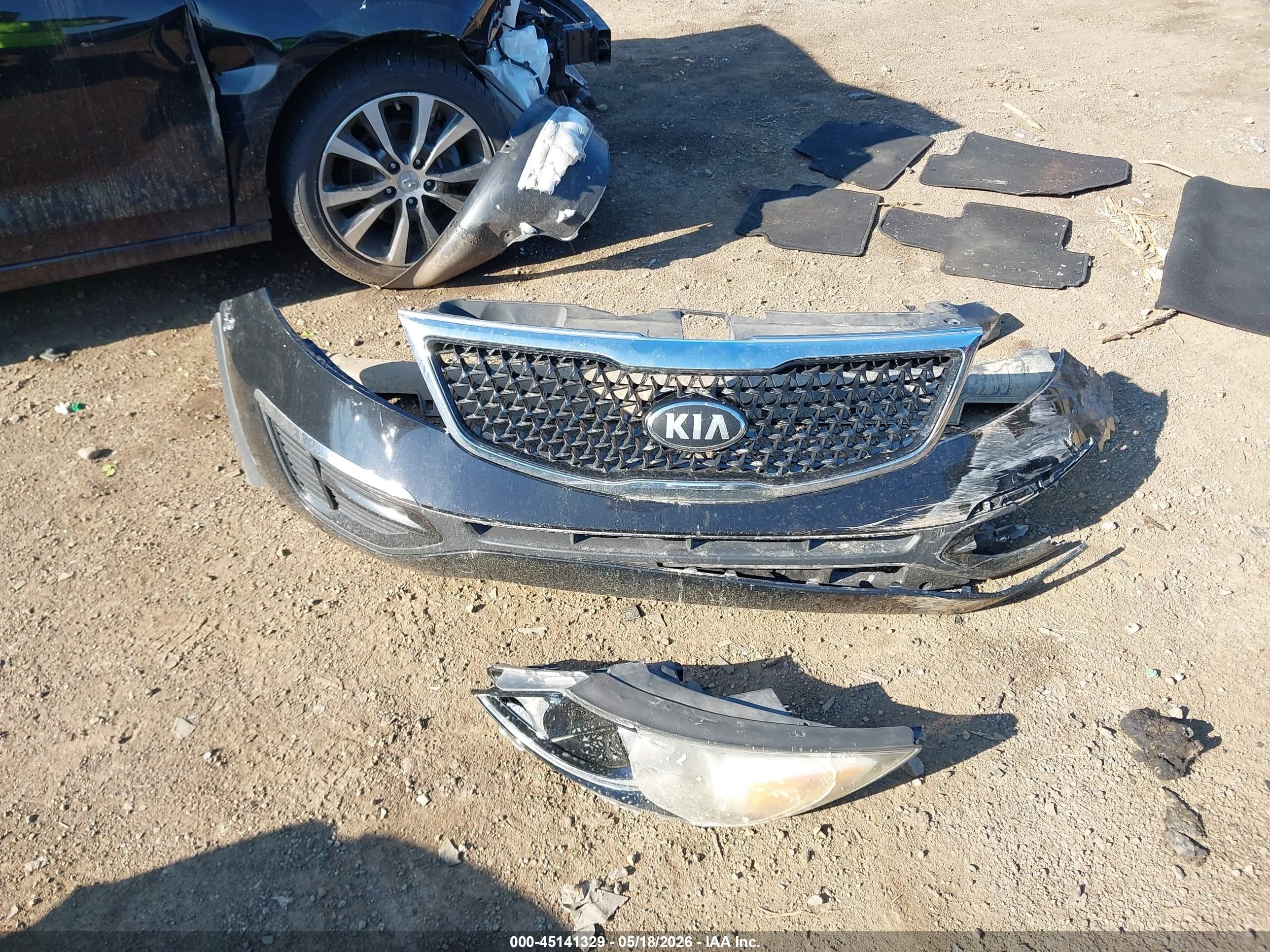 2014 Kia Sportage Lx Черный vin: KNDPBCAC0E7646074