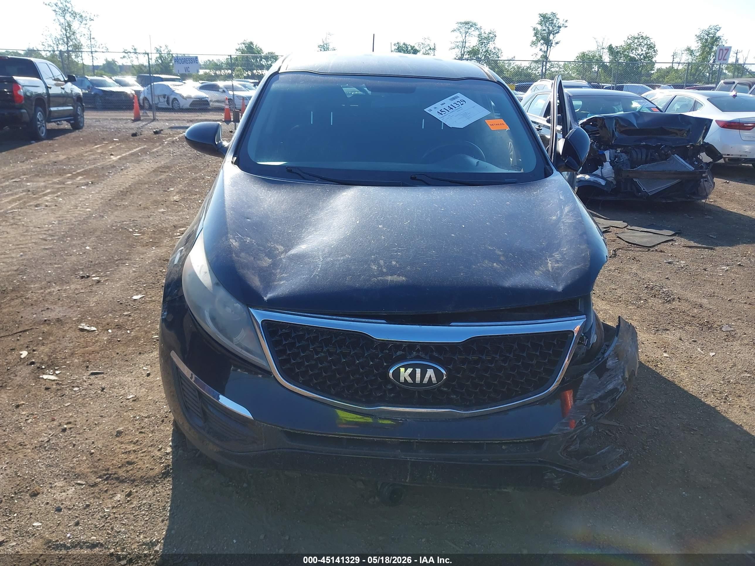 2014 Kia Sportage Lx Черный vin: KNDPBCAC0E7646074