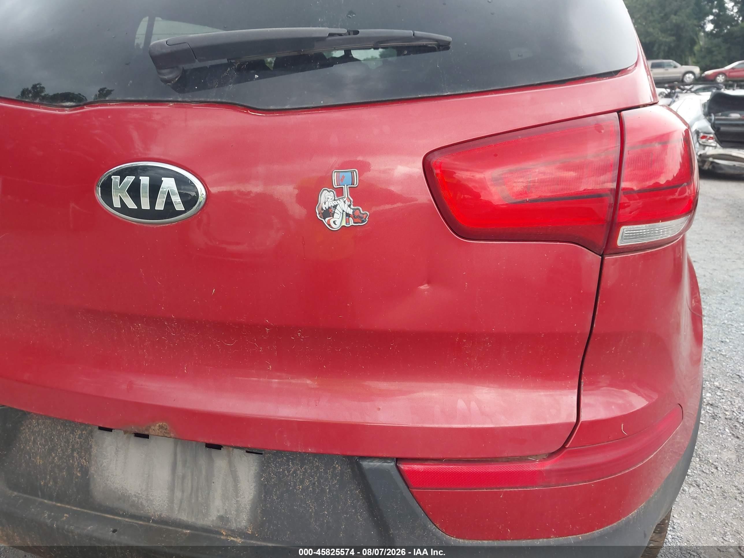 2015 Kia Sportage Lx Красный vin: KNDPBCAC0F7699133