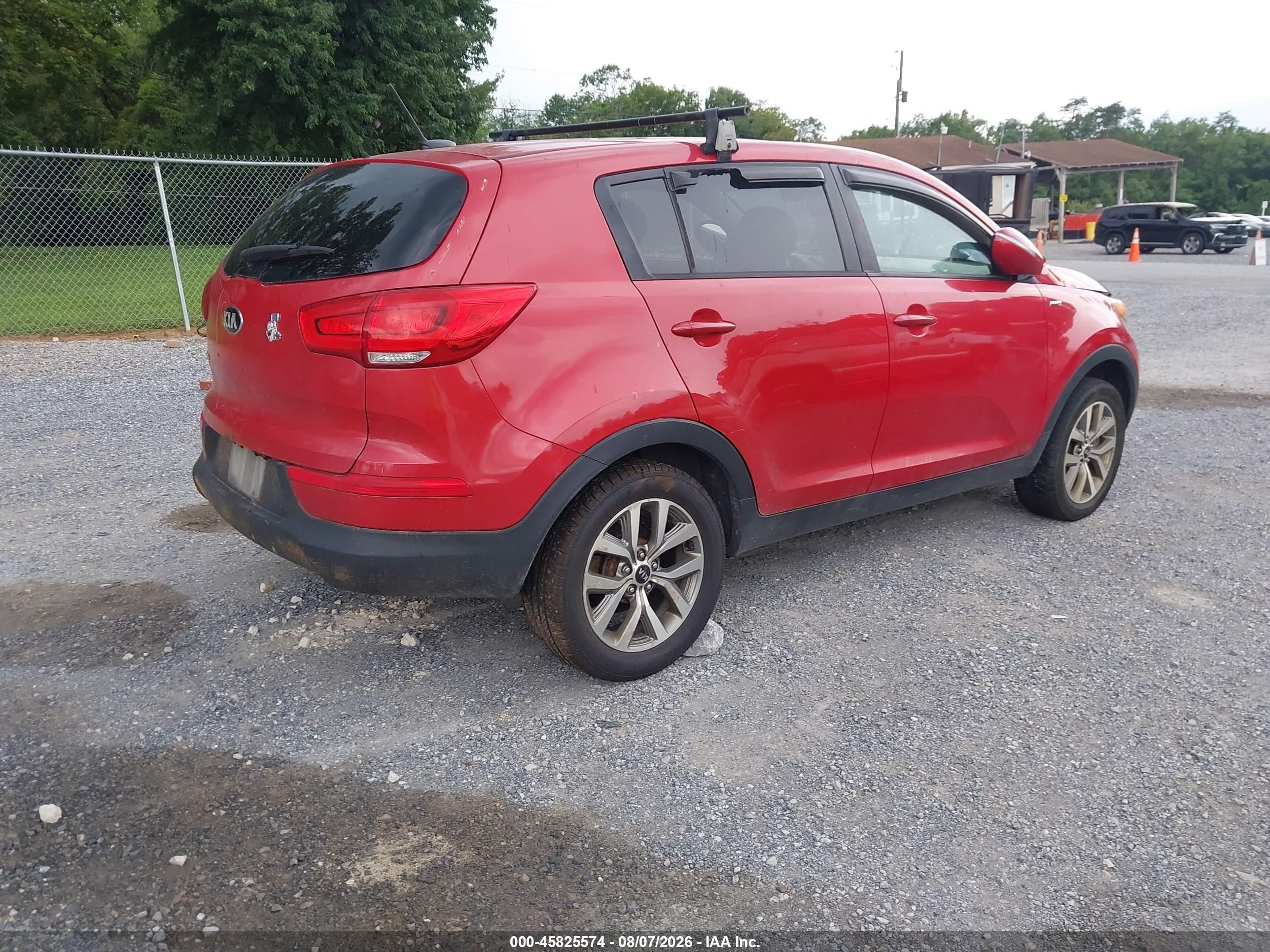 2015 Kia Sportage Lx Красный vin: KNDPBCAC0F7699133
