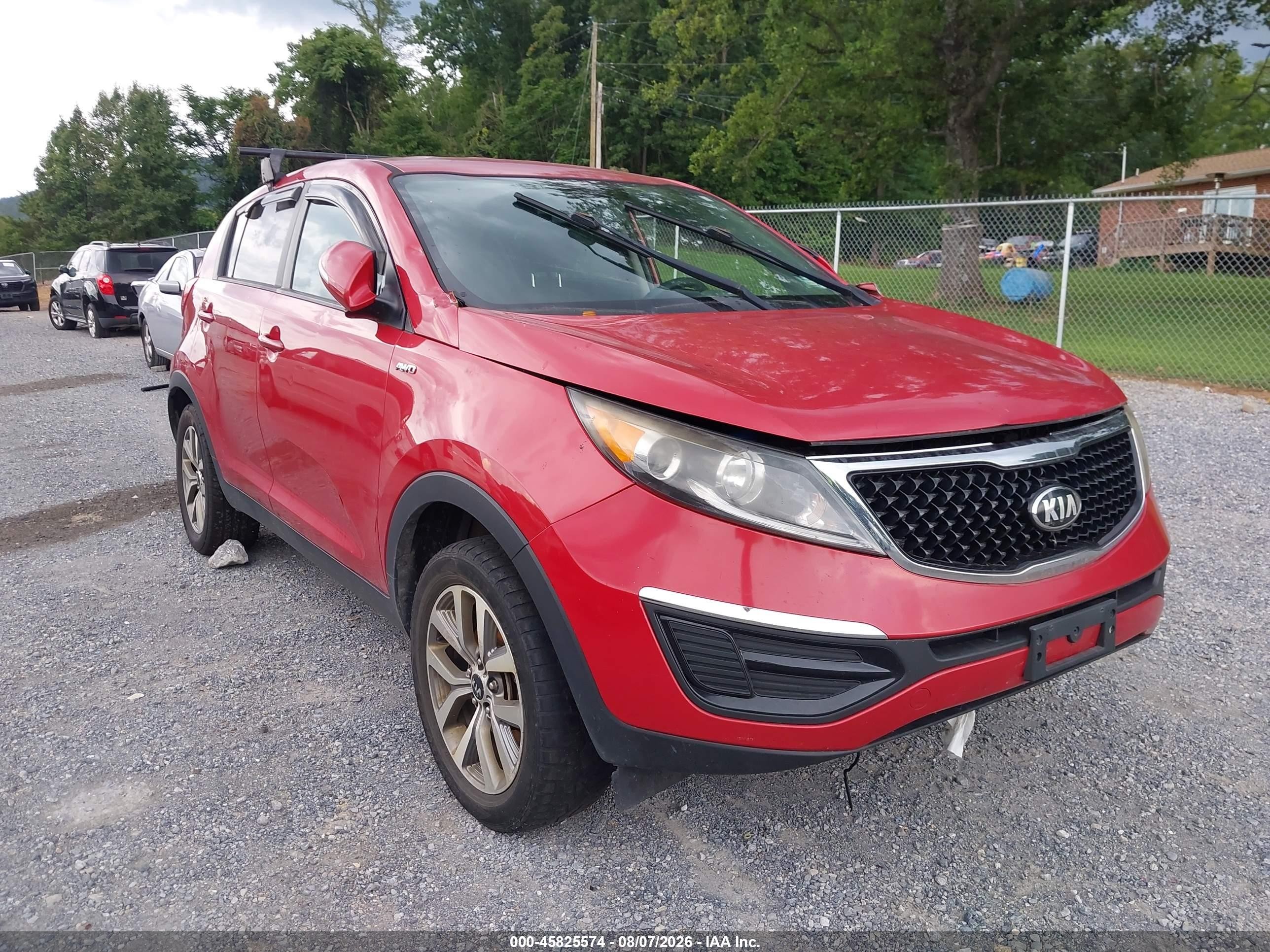 2015 Kia Sportage Lx Красный vin: KNDPBCAC0F7699133