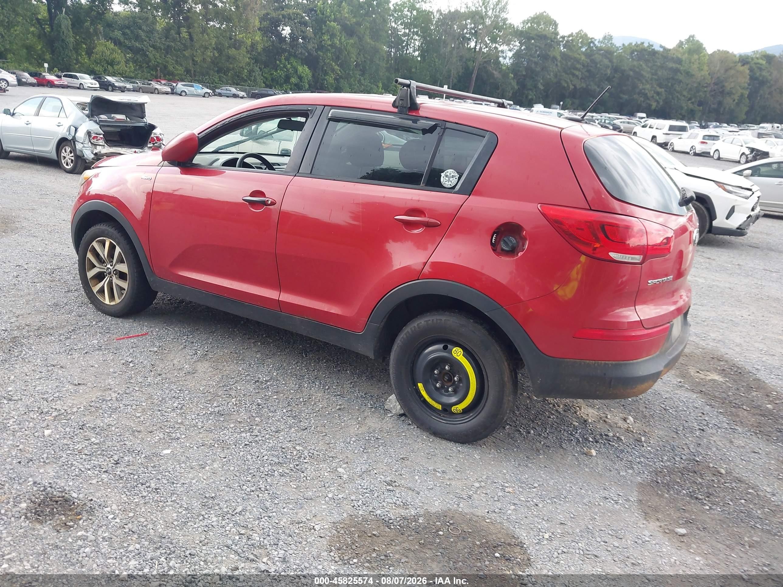 2015 Kia Sportage Lx Красный vin: KNDPBCAC0F7699133