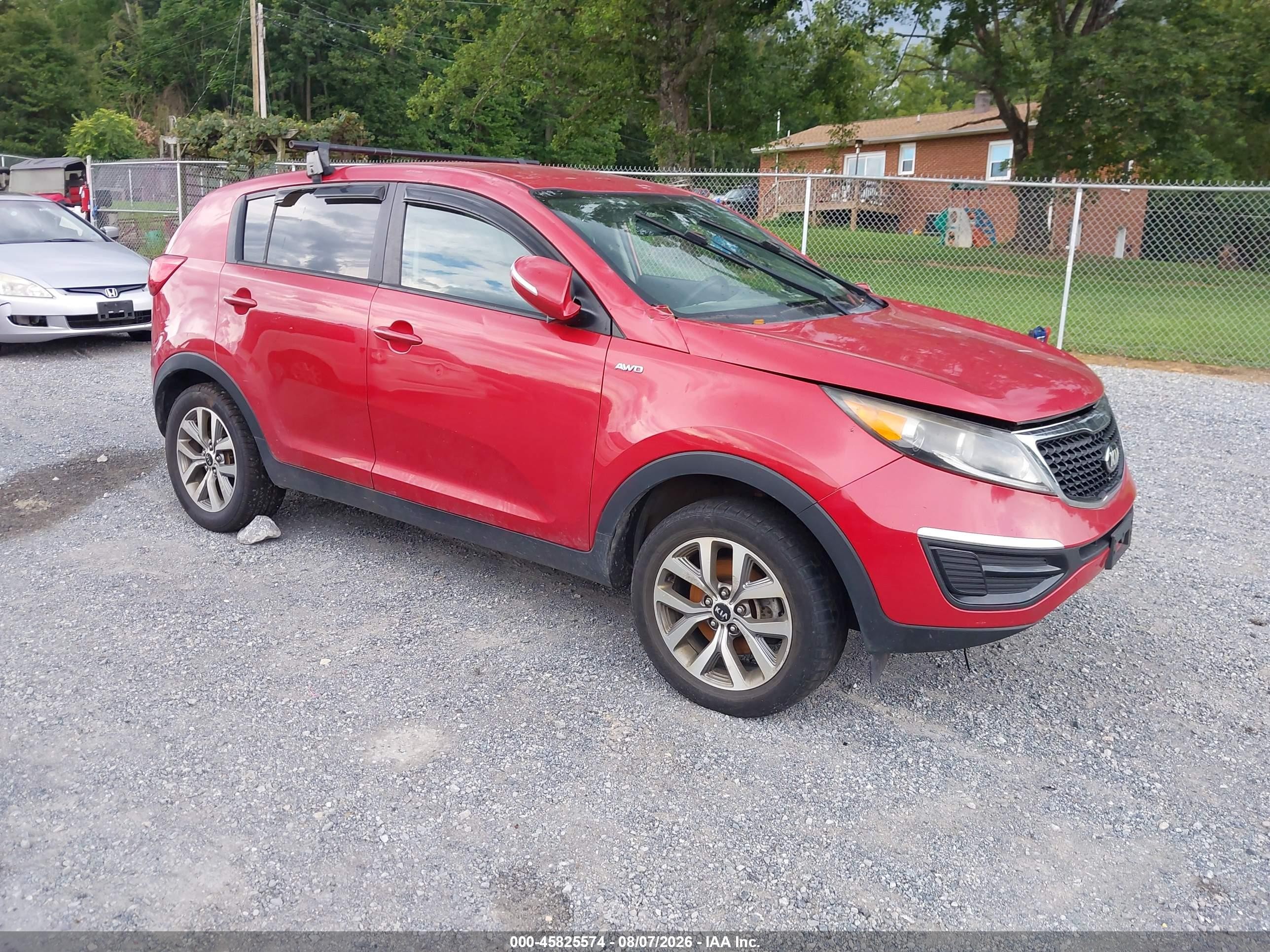 2015 Kia Sportage Lx Red vin: KNDPBCAC0F7699133