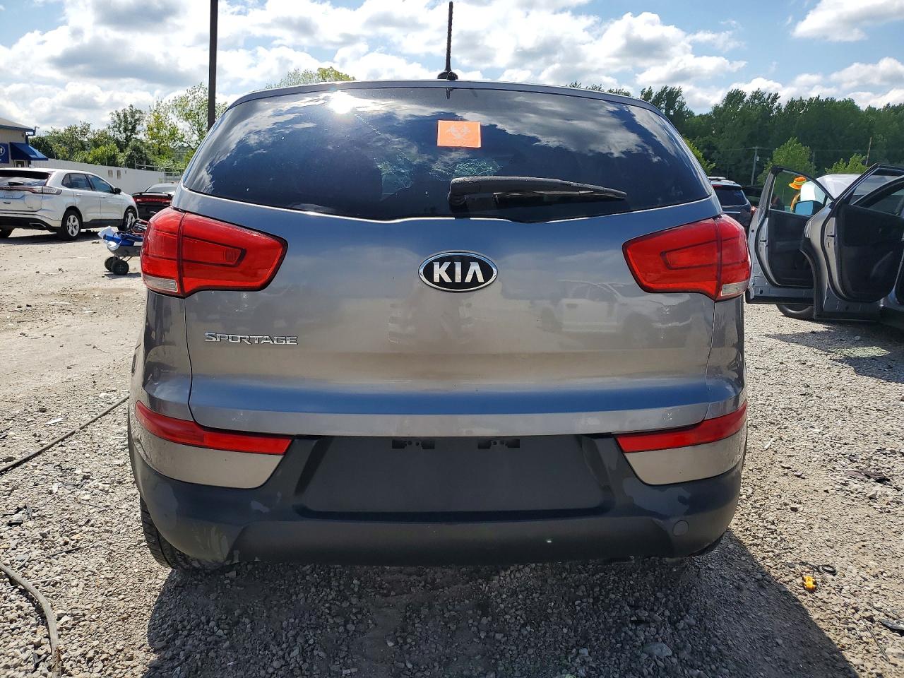 2015 Kia Sportage Lx Gray vin: KNDPBCAC0F7701043