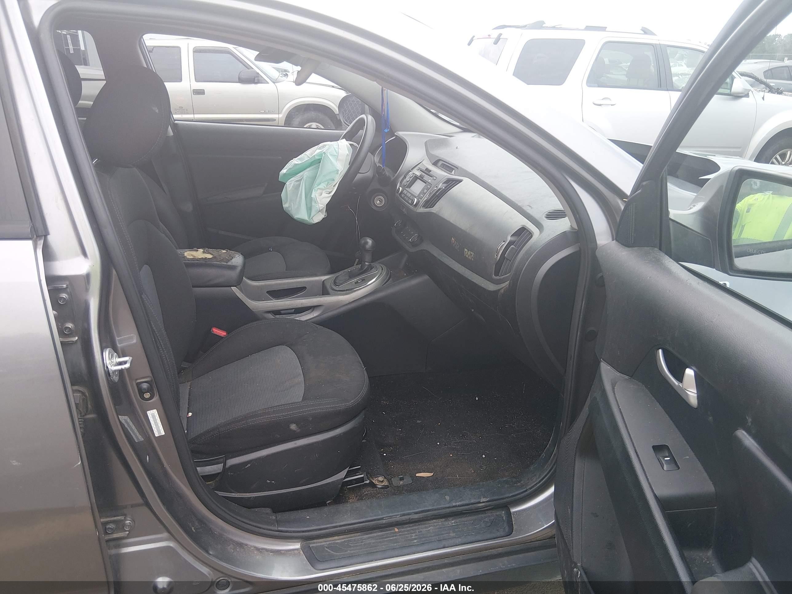 2015 Kia Sportage Lx Gray vin: KNDPBCAC0F7718408