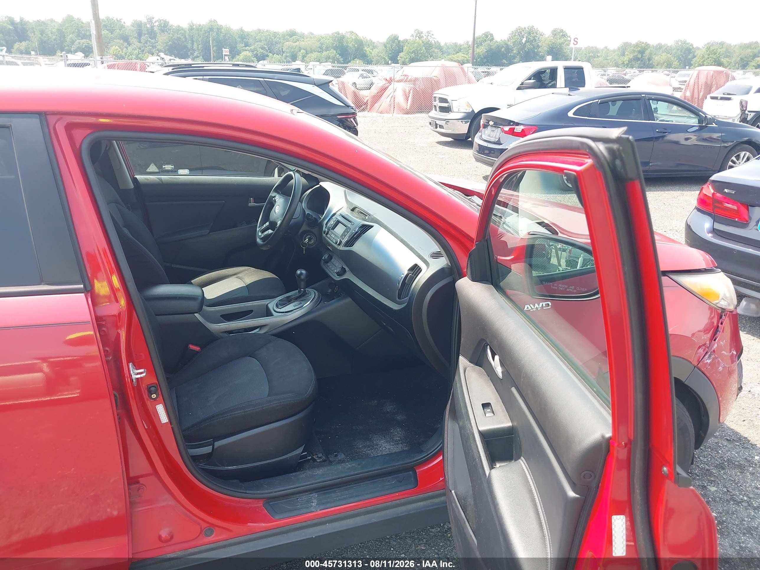 2015 Kia Sportage Lx Red vin: KNDPBCAC0F7761324