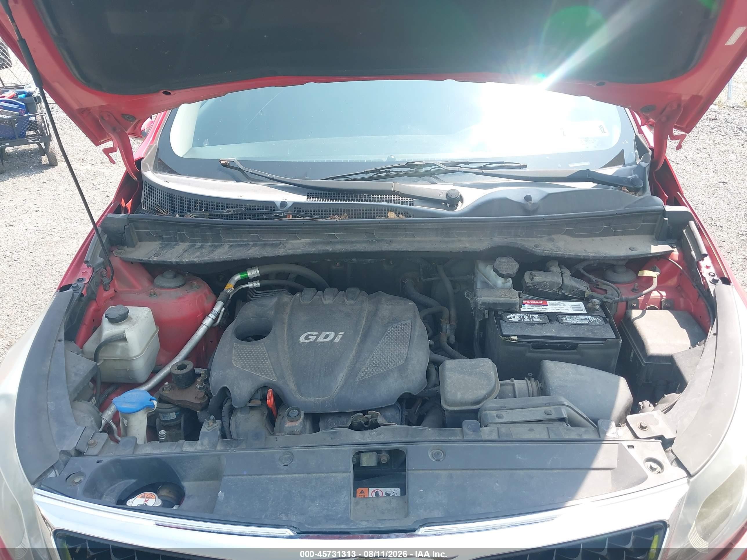 2015 Kia Sportage Lx Red vin: KNDPBCAC0F7761324
