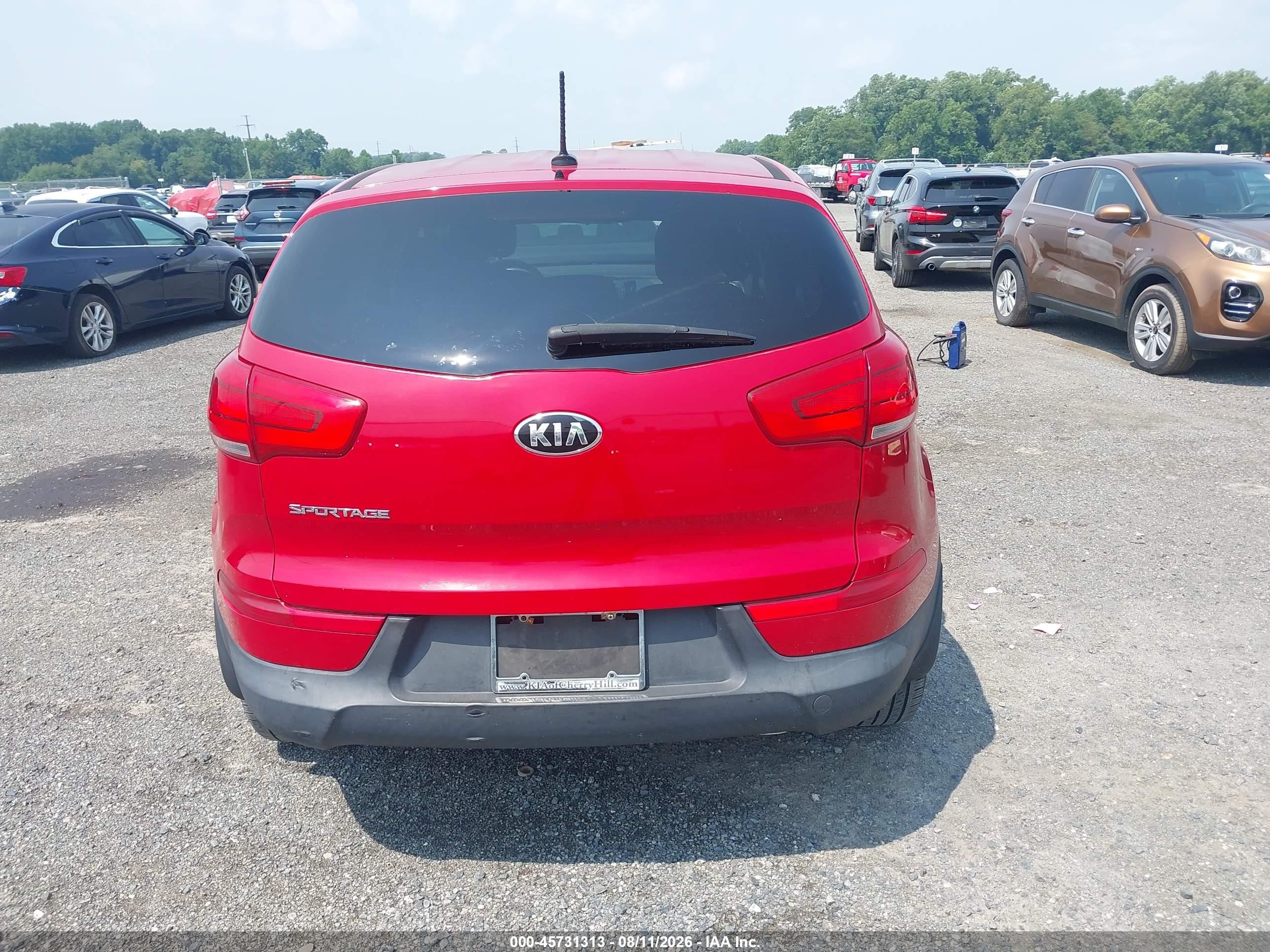 2015 Kia Sportage Lx Red vin: KNDPBCAC0F7761324
