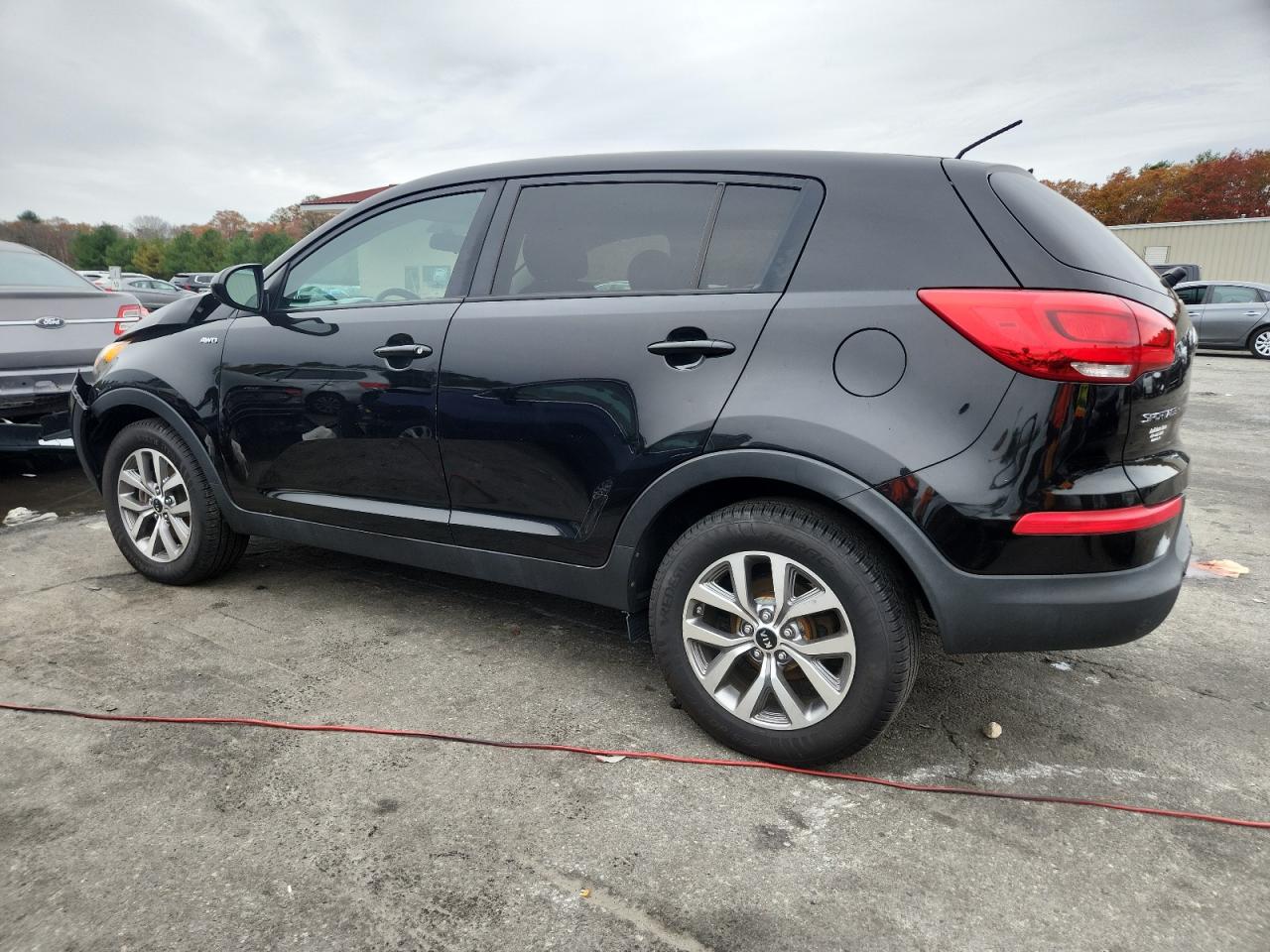 2015 Kia Sportage Lx Black vin: KNDPBCAC0F7772100