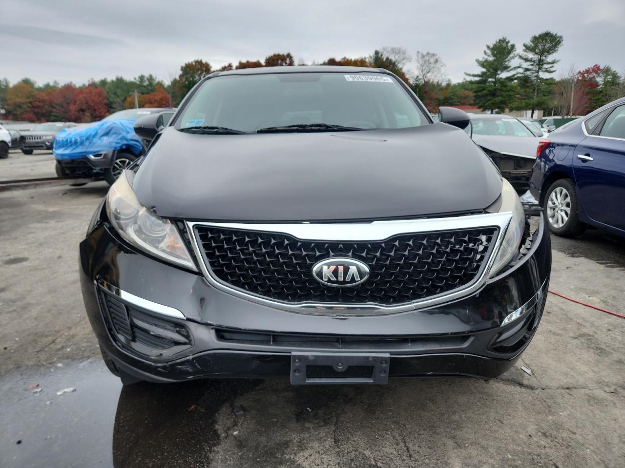 2015 Kia Sportage Lx Black vin: KNDPBCAC0F7772100