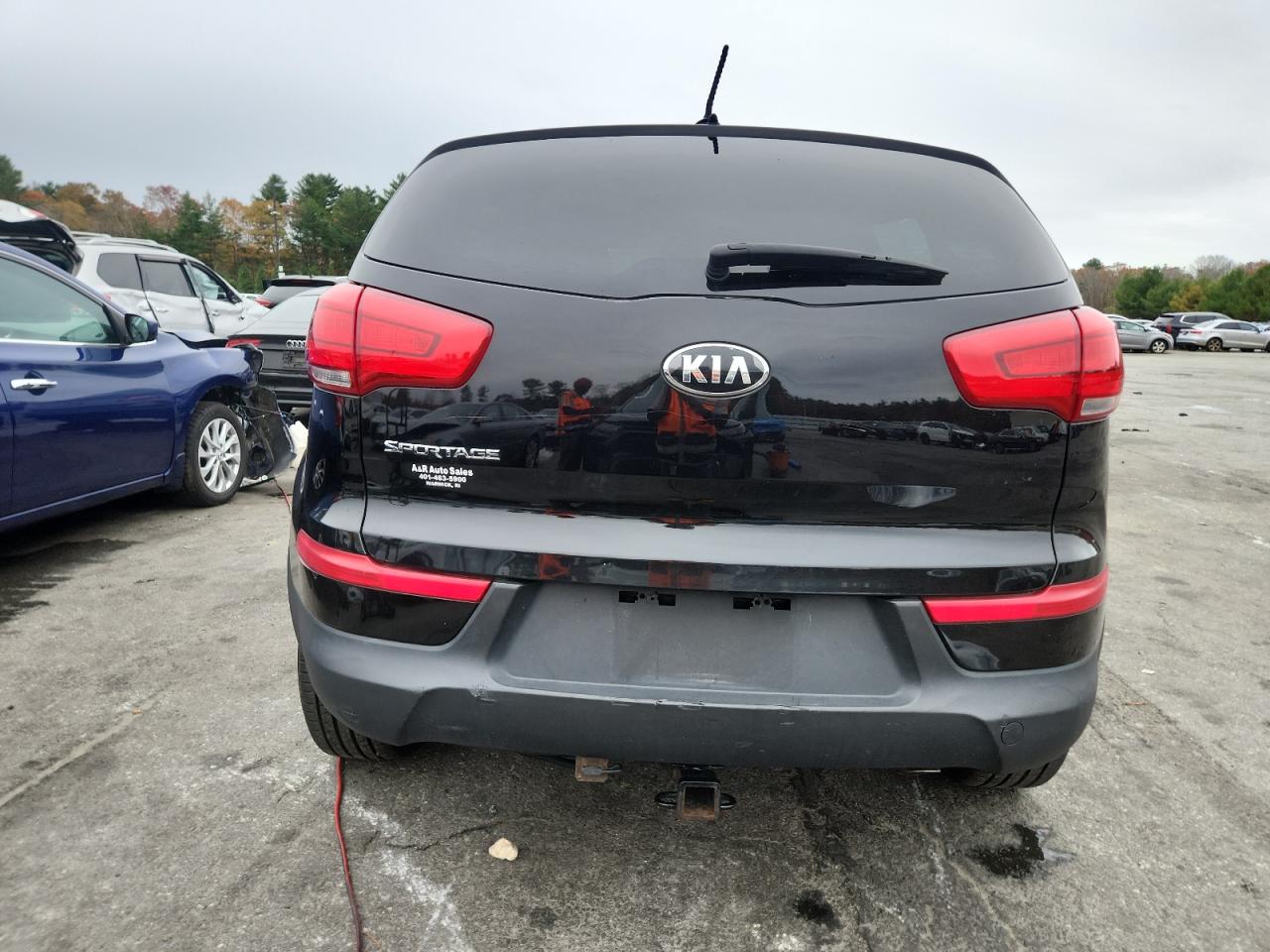 2015 Kia Sportage Lx Black vin: KNDPBCAC0F7772100