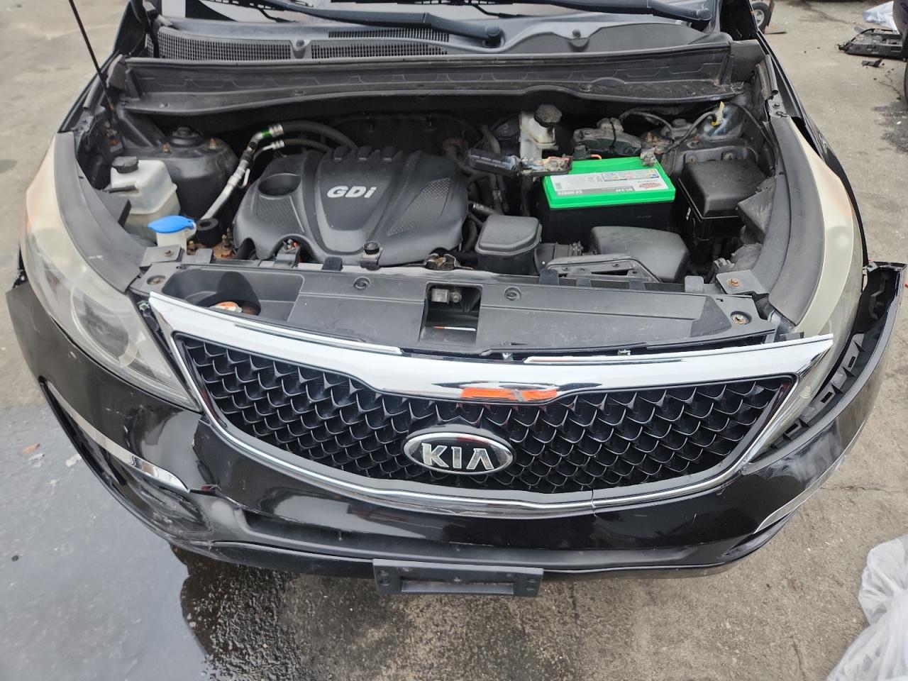 2015 Kia Sportage Lx Black vin: KNDPBCAC0F7772100