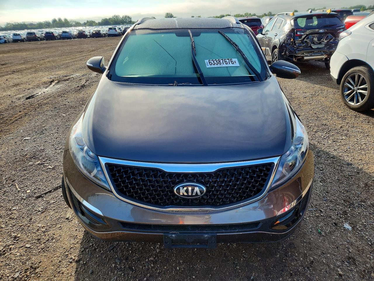 2014 Kia Sportage Lx Gray vin: KNDPBCAC1E7547764