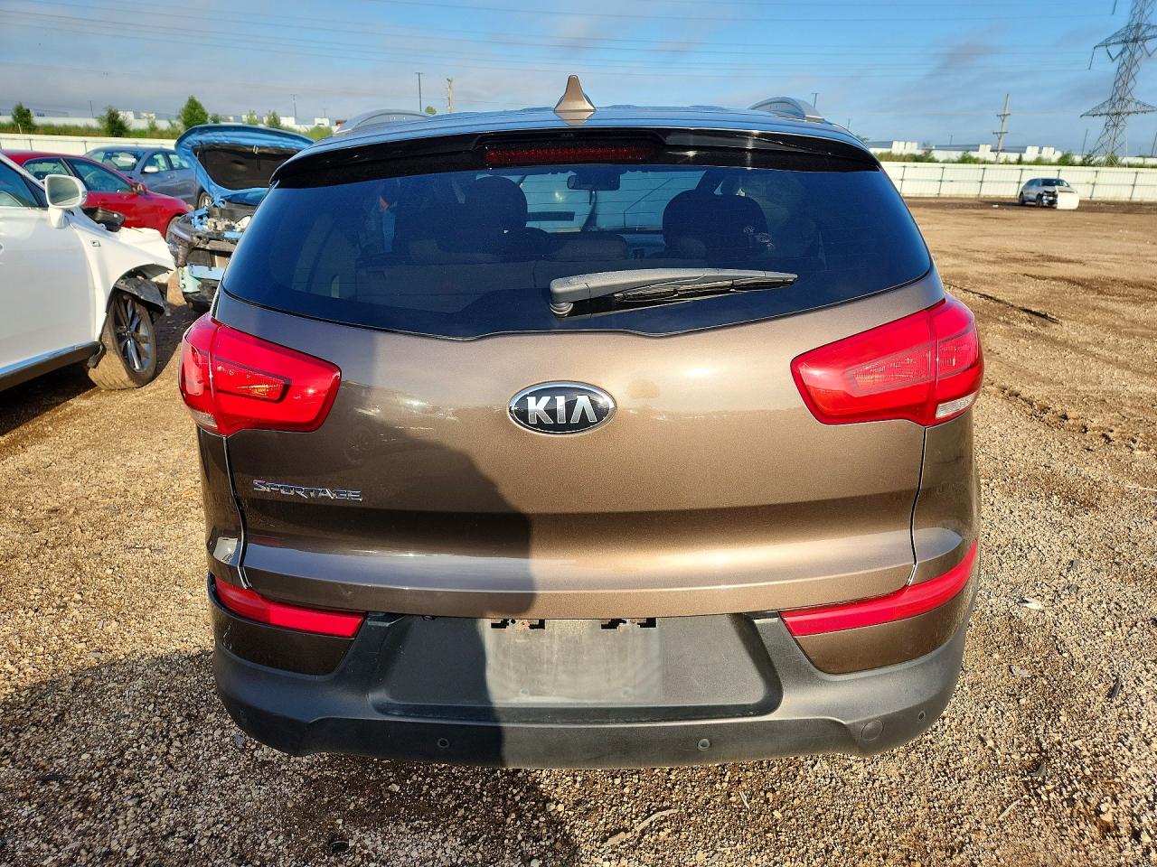 2014 Kia Sportage Lx Gray vin: KNDPBCAC1E7547764