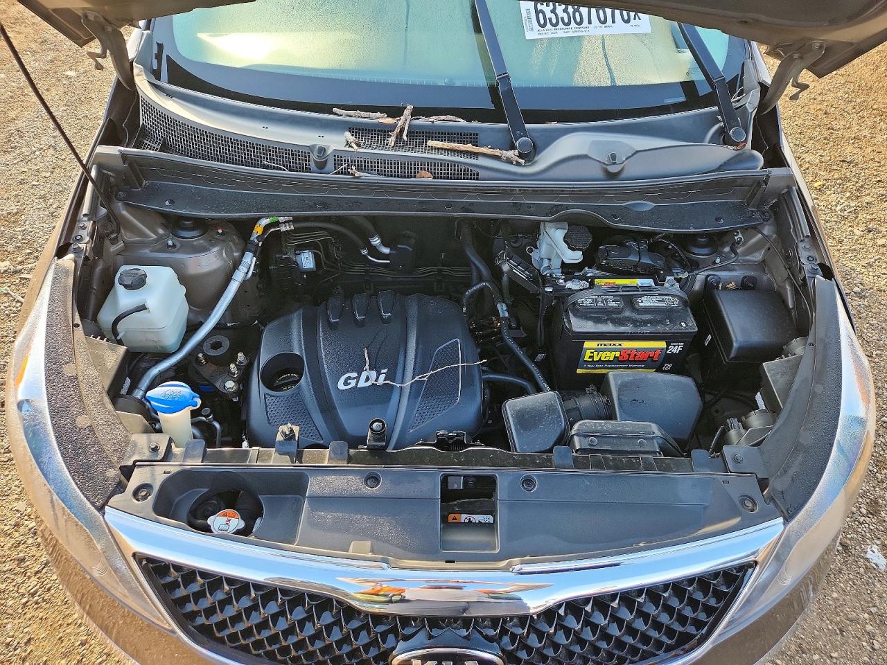 2014 Kia Sportage Lx Gray vin: KNDPBCAC1E7547764