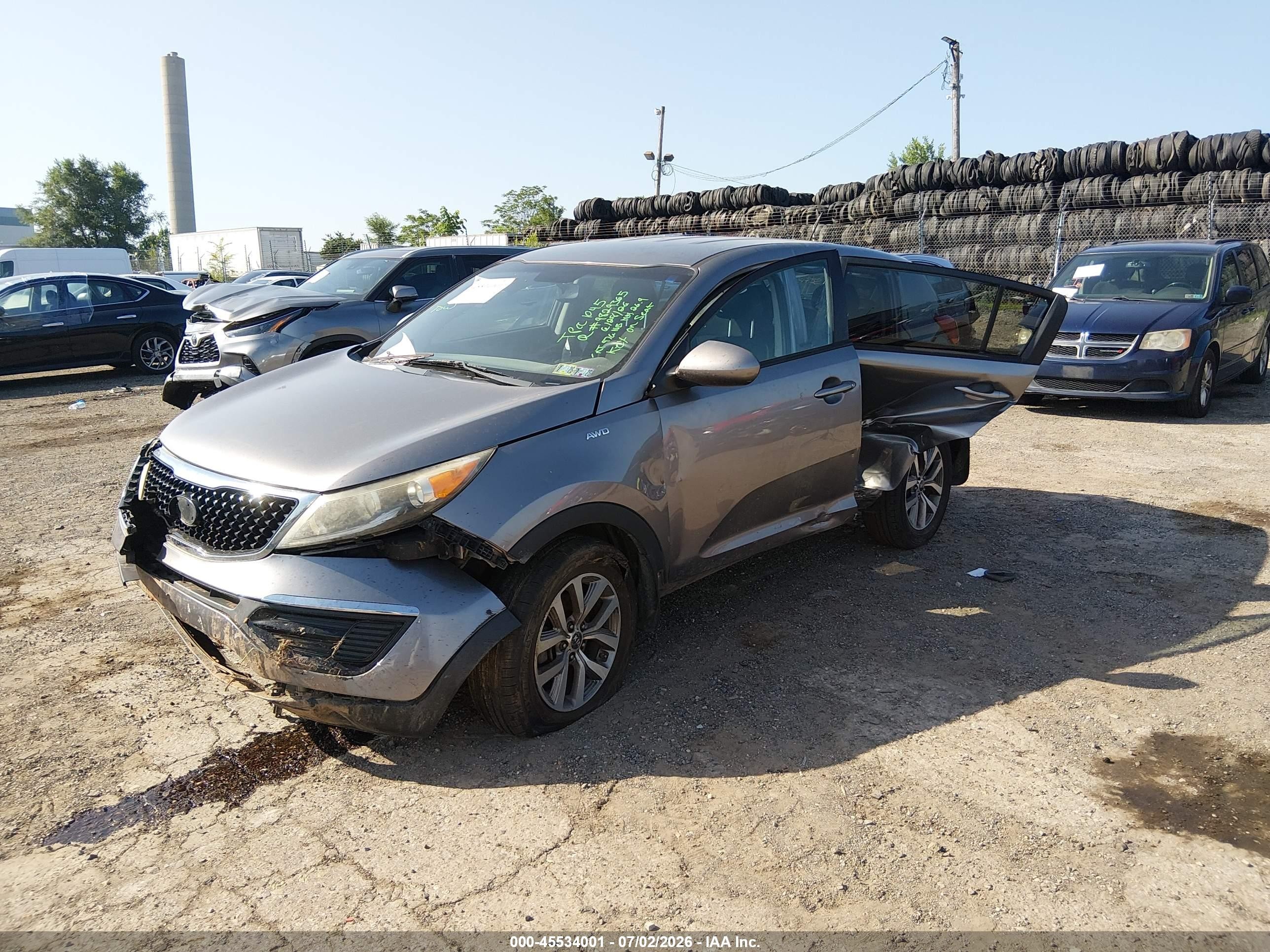 2014 Kia Sportage Lx Brown vin: KNDPBCAC1E7601628