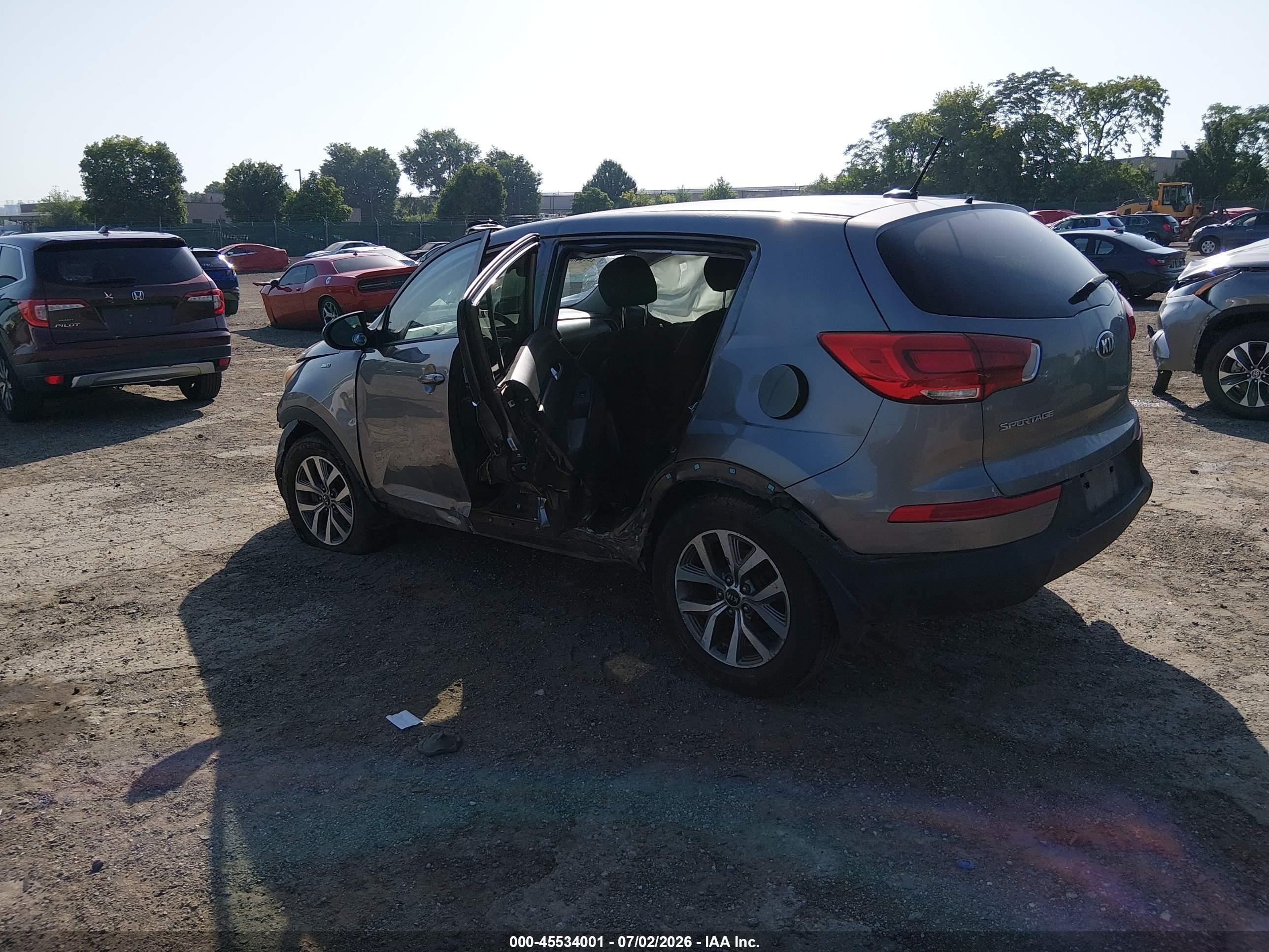 2014 Kia Sportage Lx Brown vin: KNDPBCAC1E7601628