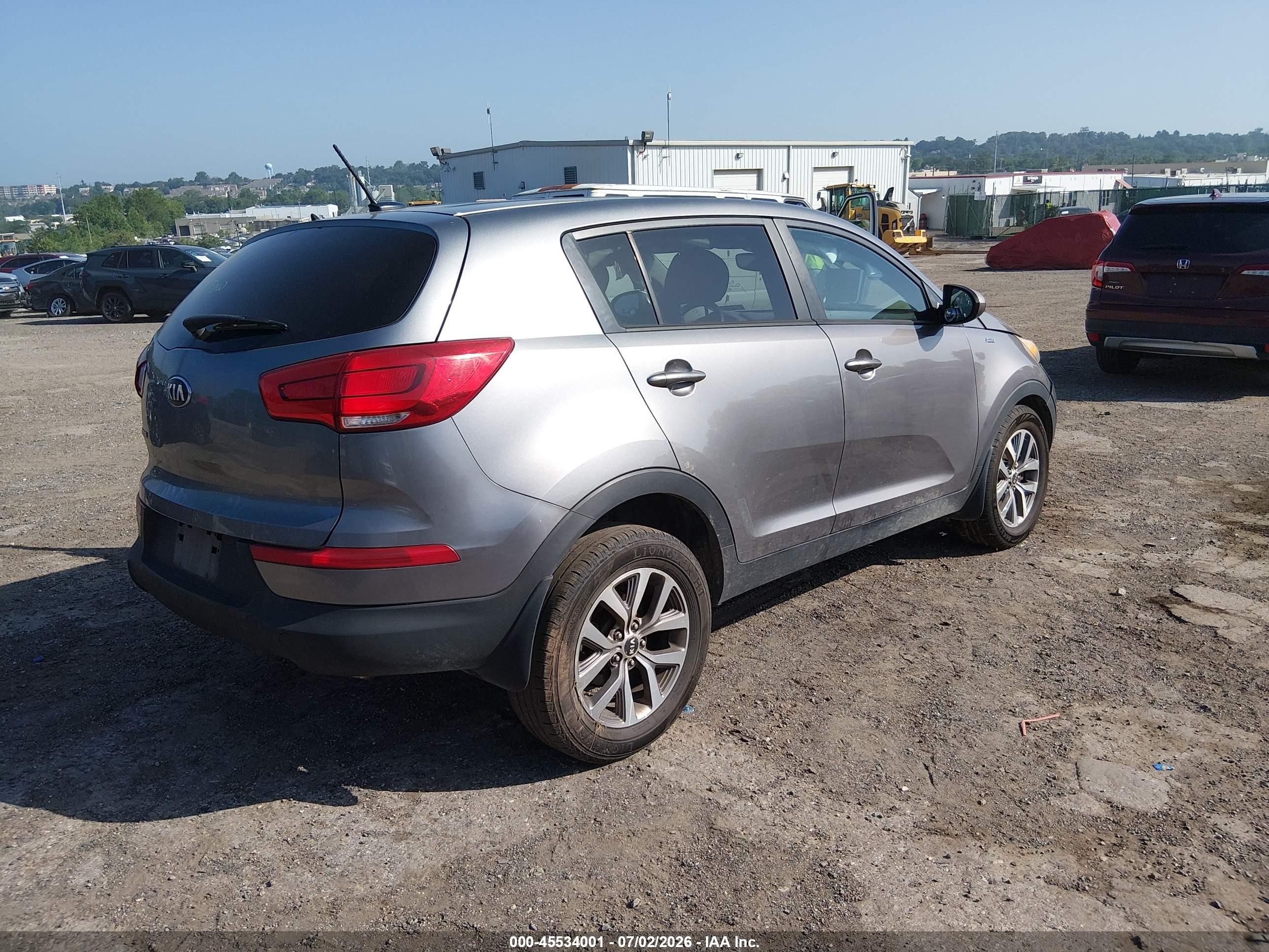 2014 Kia Sportage Lx Brown vin: KNDPBCAC1E7601628