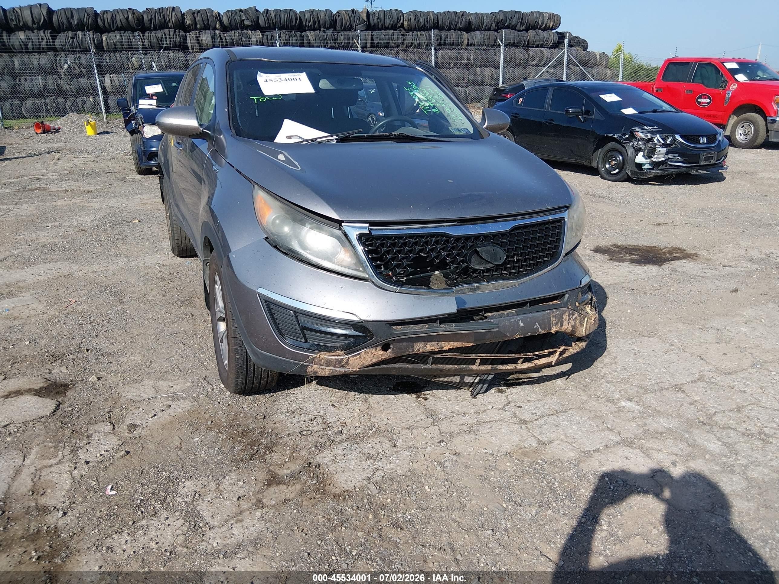 2014 Kia Sportage Lx Brown vin: KNDPBCAC1E7601628
