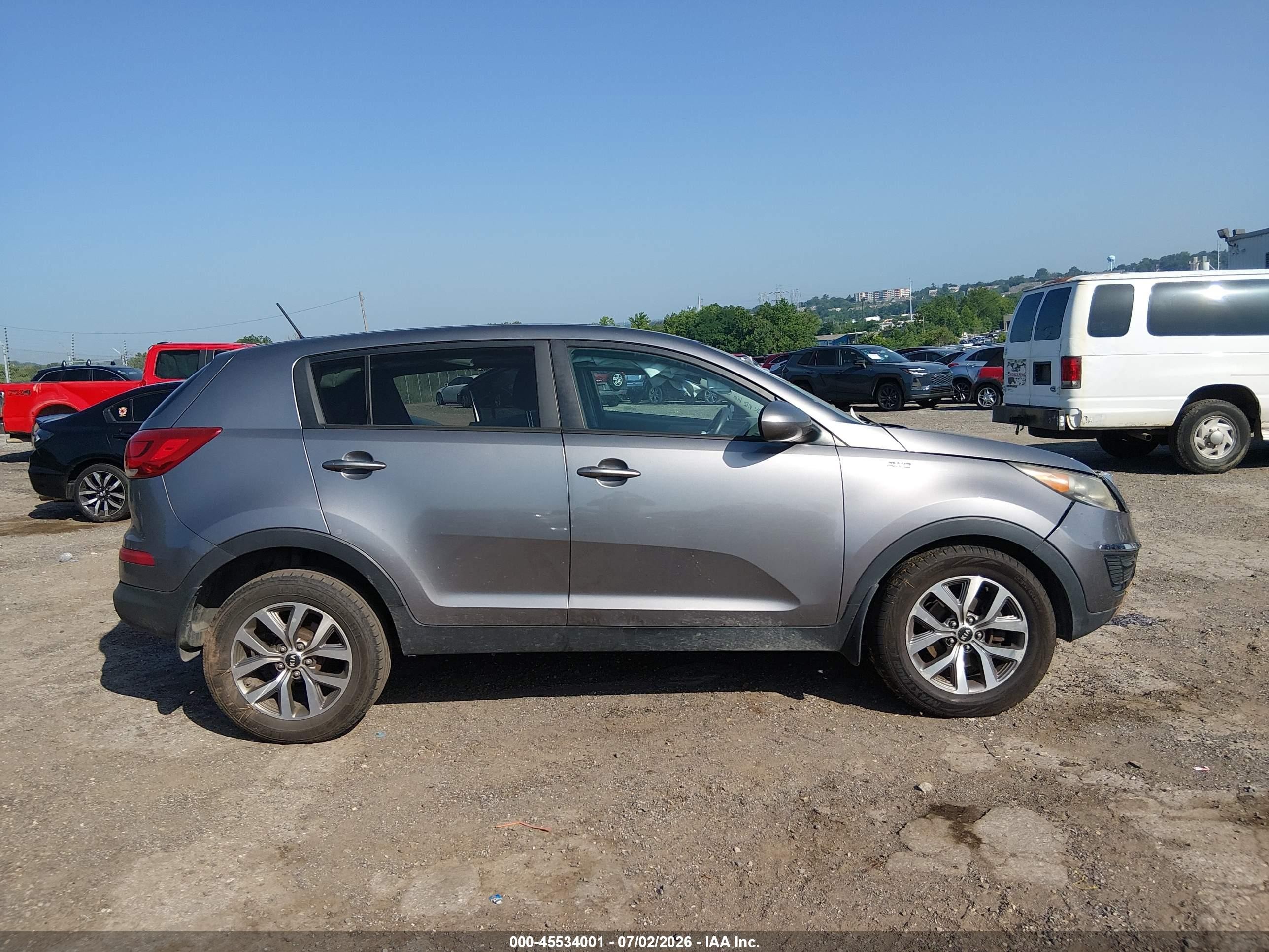 2014 Kia Sportage Lx Brown vin: KNDPBCAC1E7601628