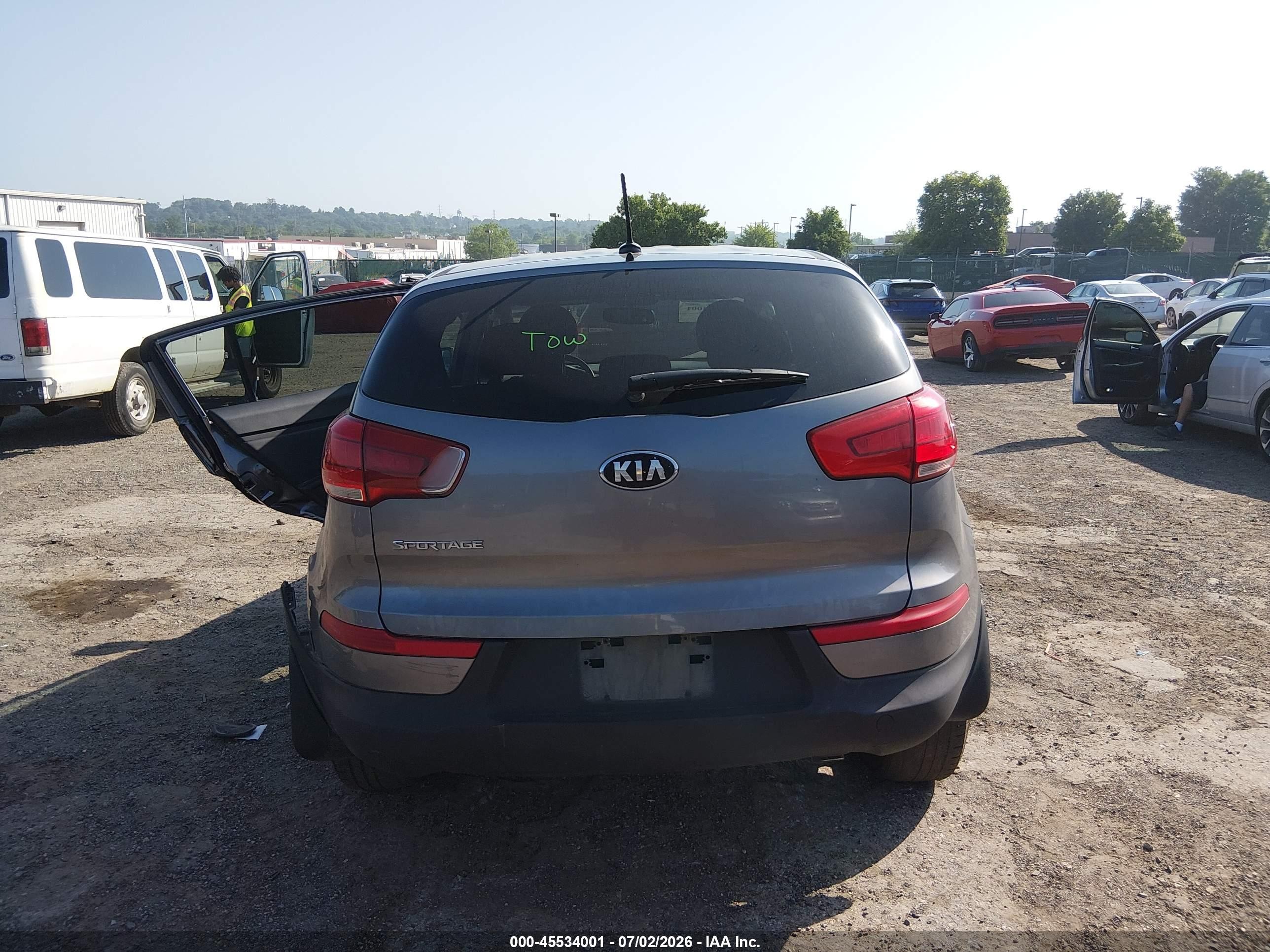 2014 Kia Sportage Lx Brown vin: KNDPBCAC1E7601628