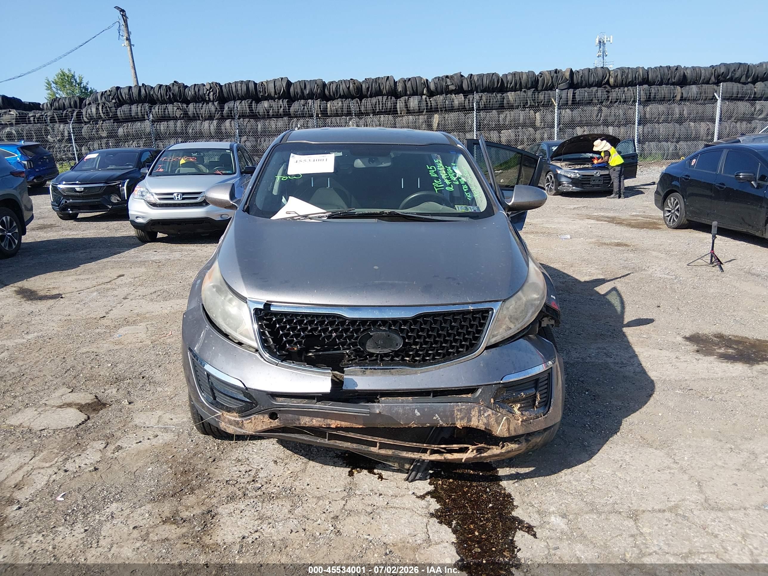 2014 Kia Sportage Lx Brown vin: KNDPBCAC1E7601628