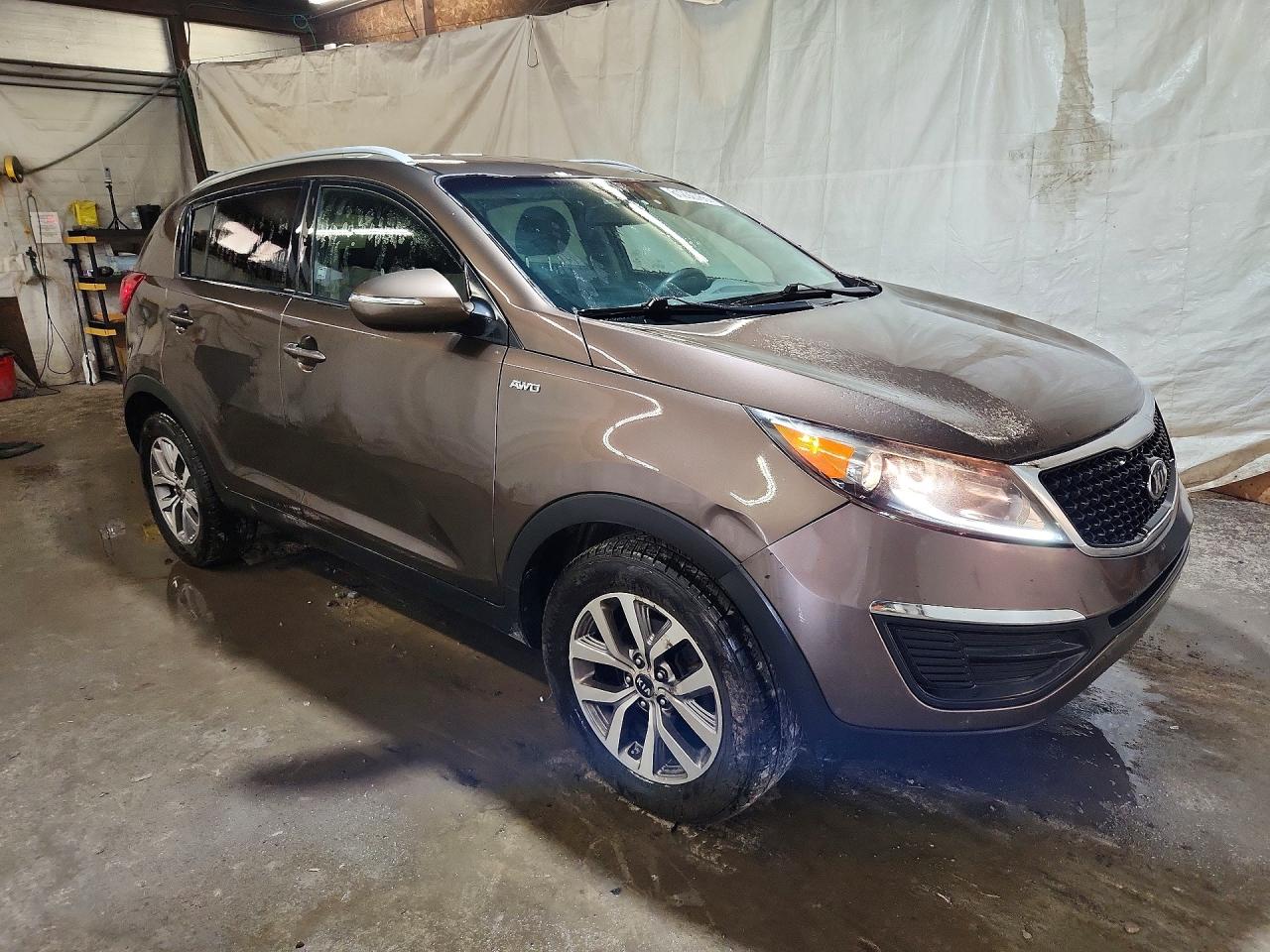 2014 Kia Sportage Lx Brown vin: KNDPBCAC1E7617845
