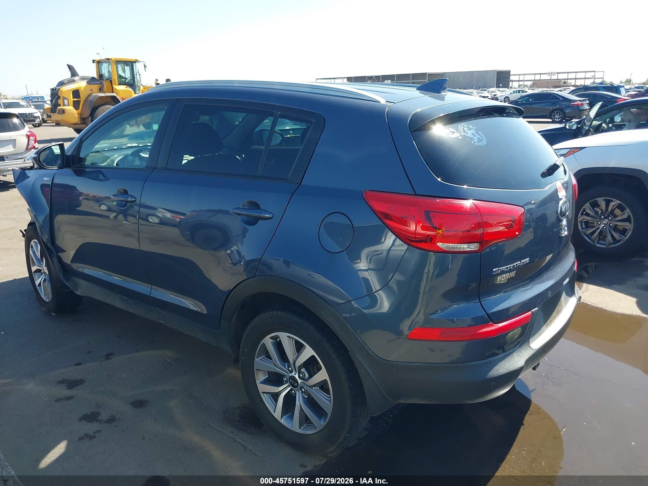 2014 Kia Sportage Lx Серый vin: KNDPBCAC1E7645564
