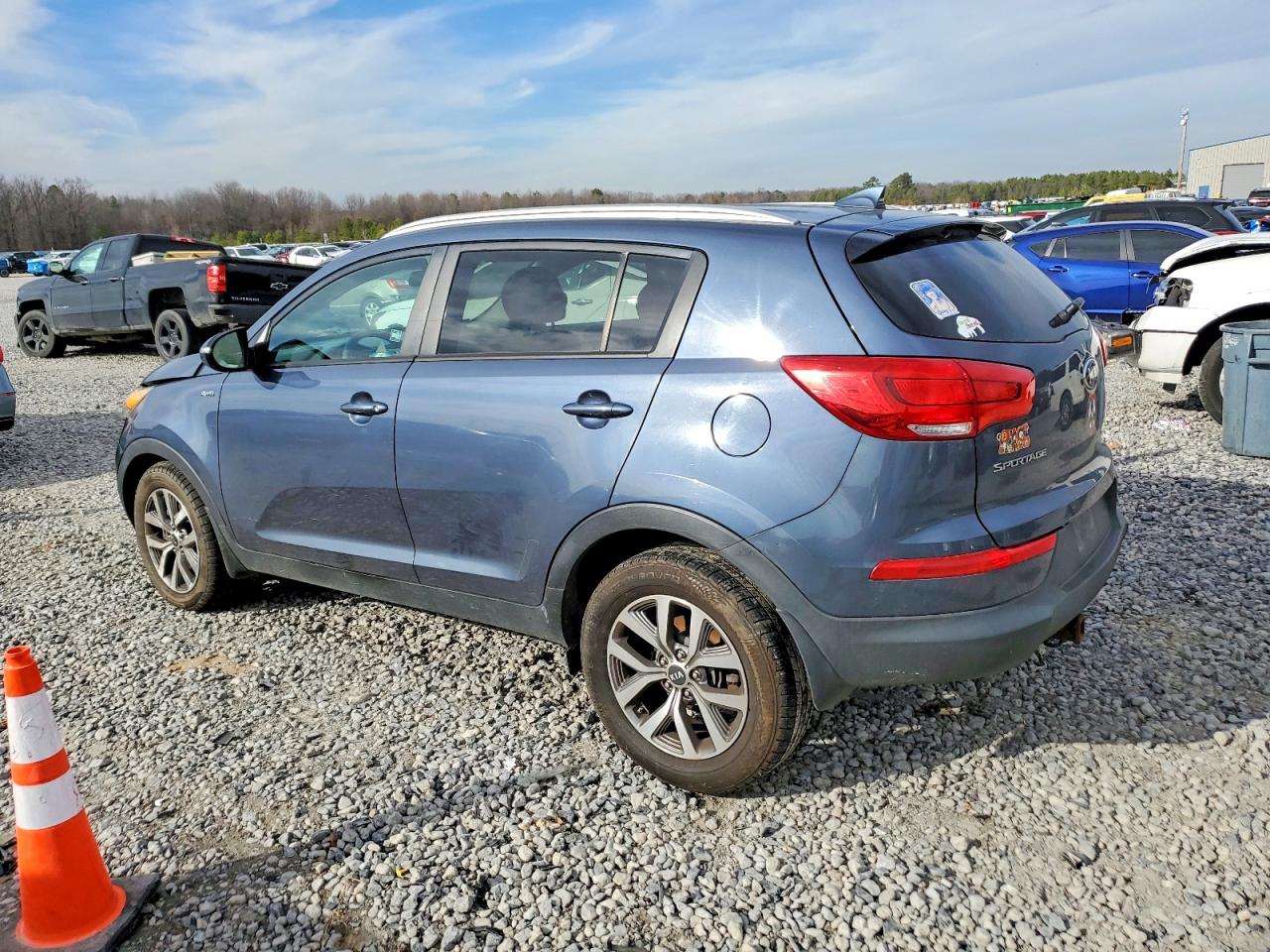 2015 Kia Sportage Lx Blue vin: KNDPBCAC1F7692787