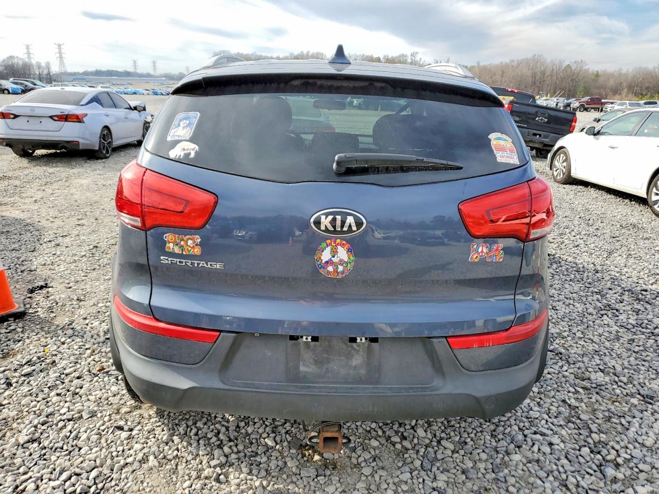 2015 Kia Sportage Lx Blue vin: KNDPBCAC1F7692787