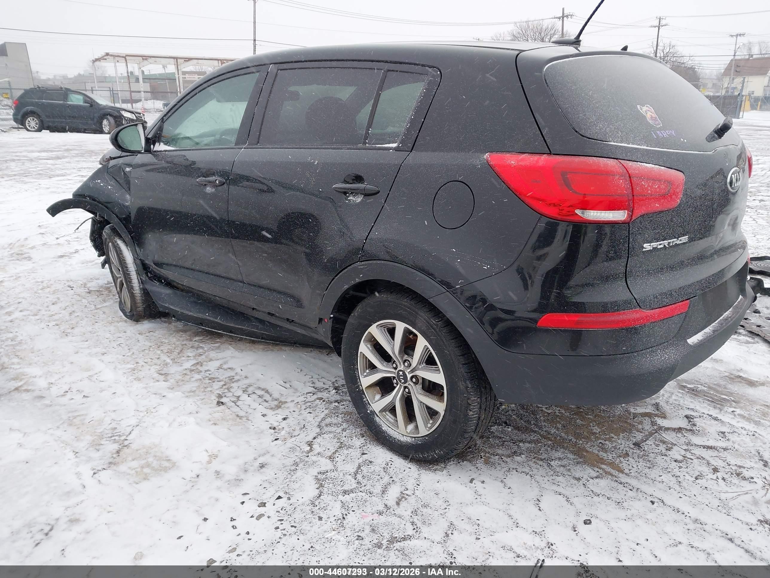 2015 Kia Sportage Lx Black vin: KNDPBCAC1F7701259