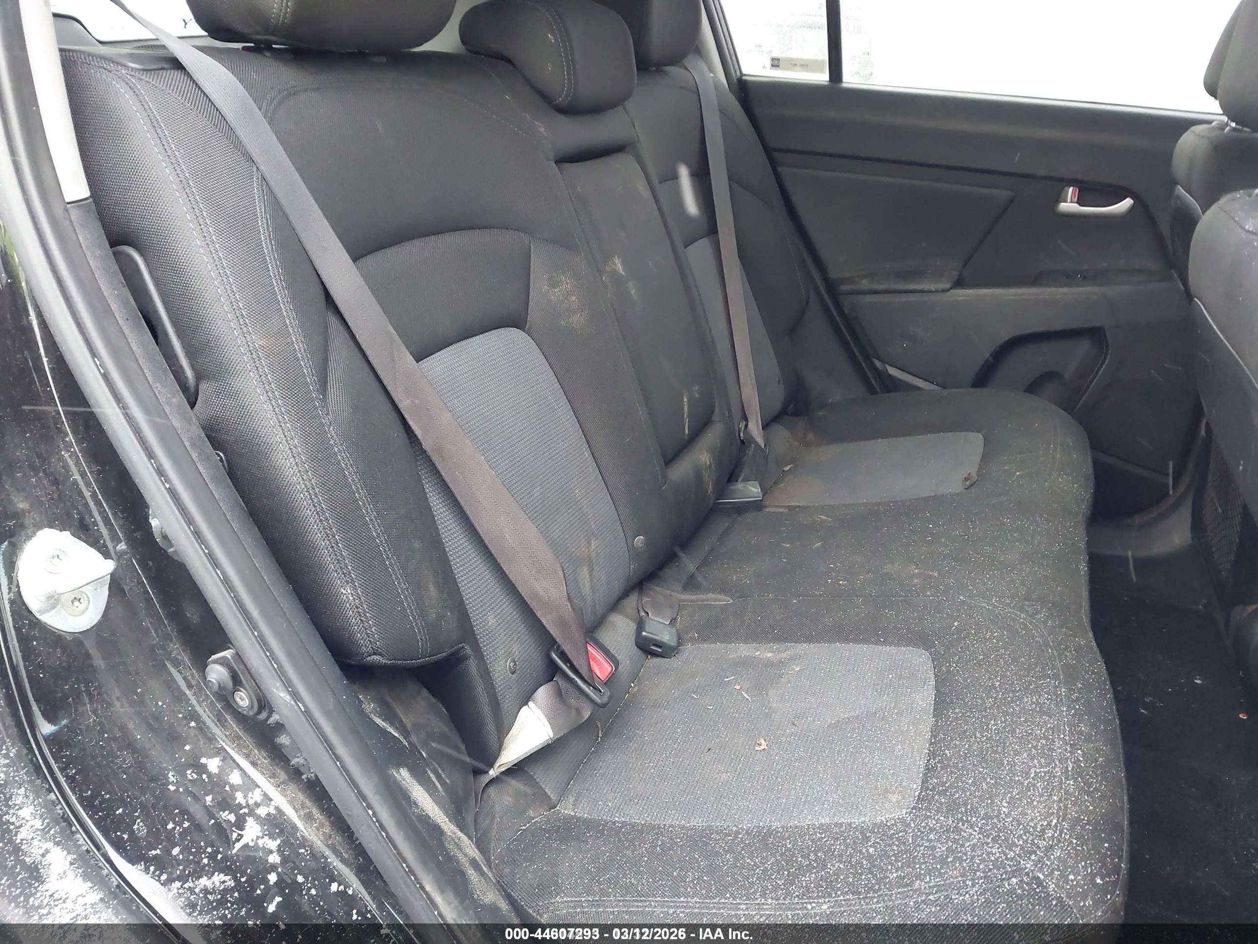 2015 Kia Sportage Lx Black vin: KNDPBCAC1F7701259