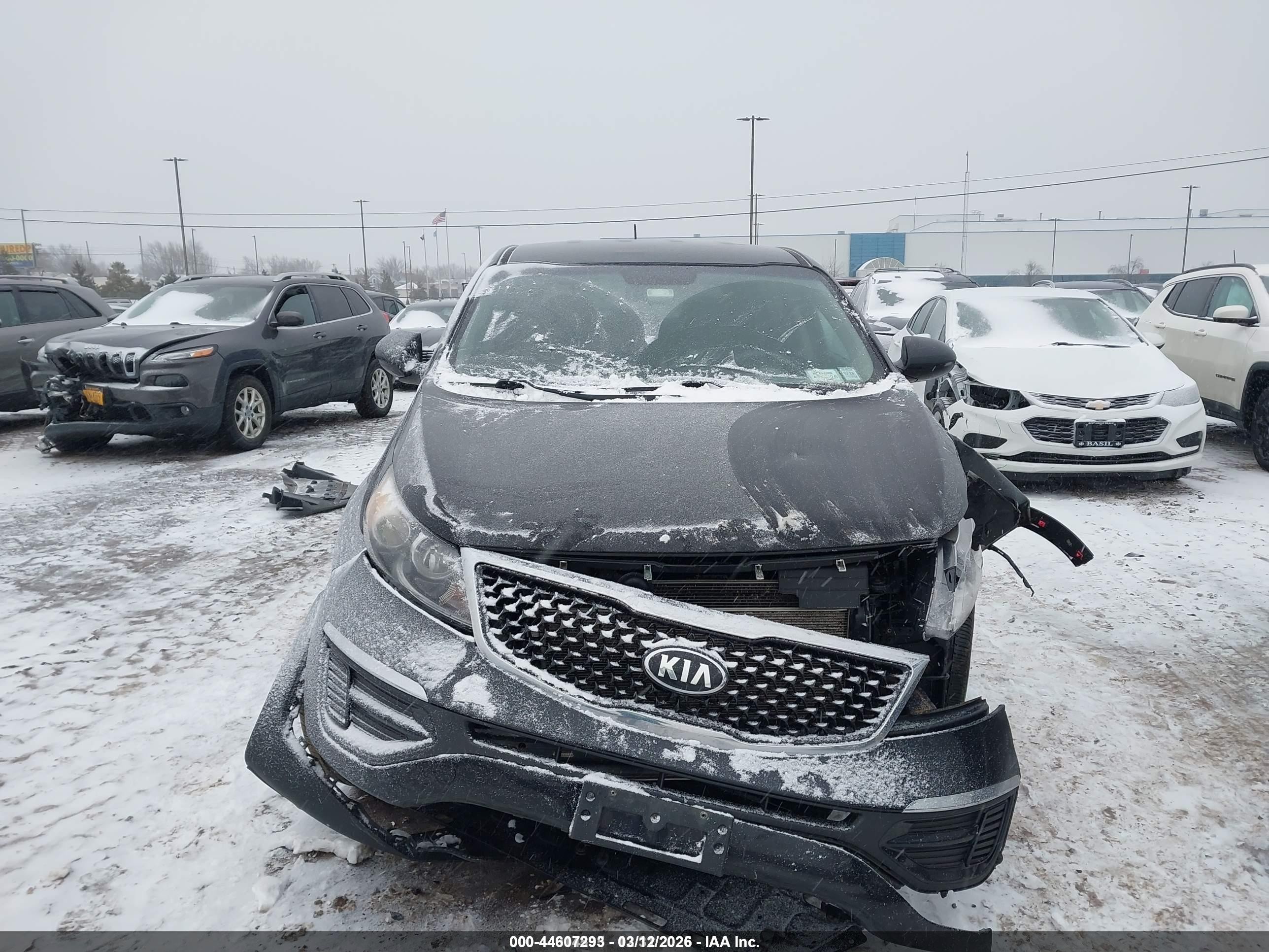 2015 Kia Sportage Lx Black vin: KNDPBCAC1F7701259